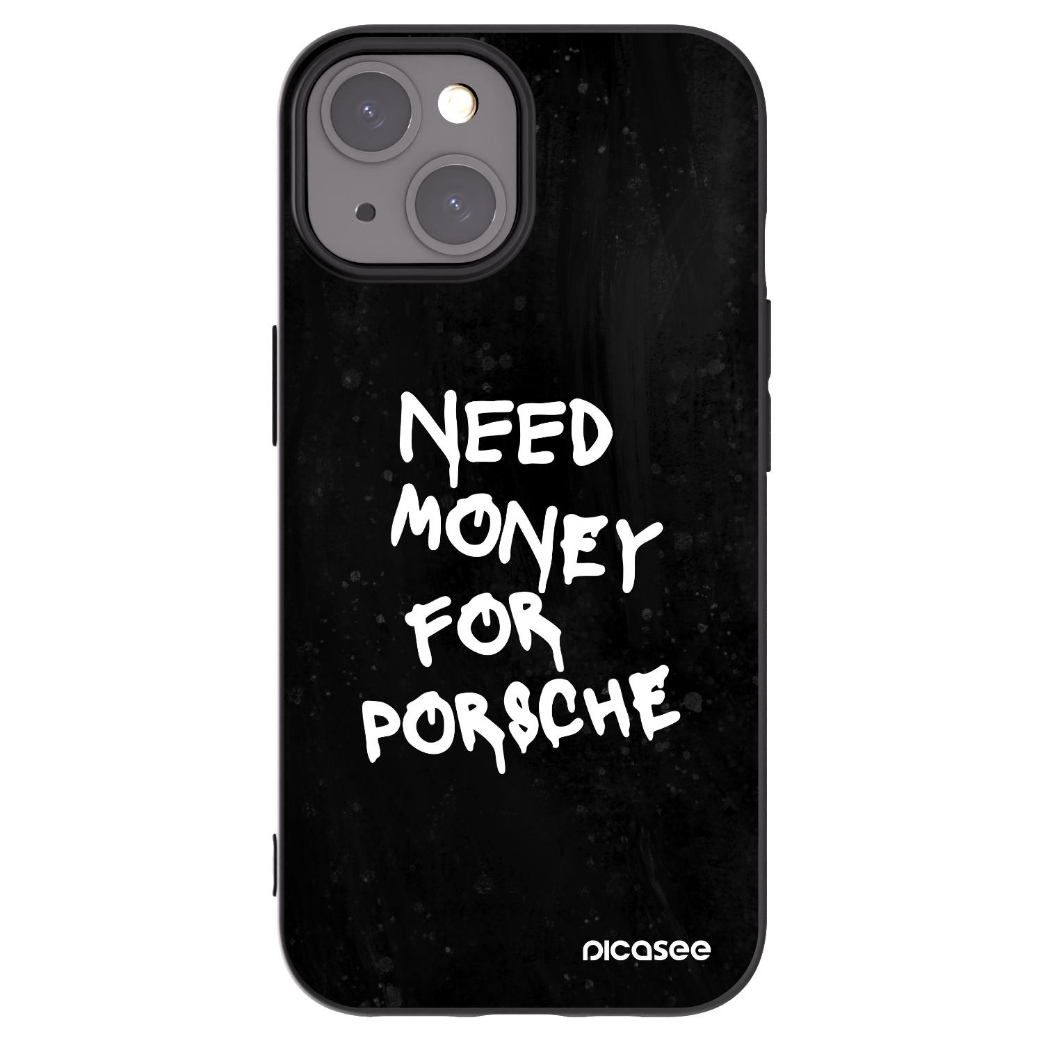 Picasee silikonowe czarne etui na Apple iPhone 15 - Black Dollar