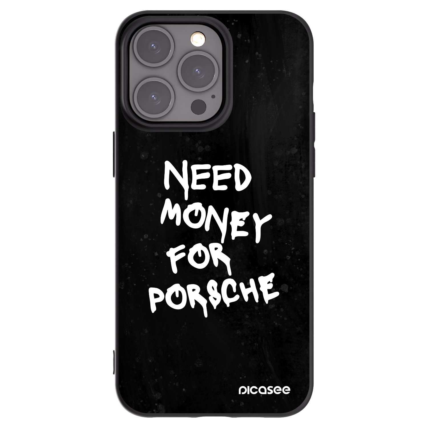 Picasee silikonowe czarne etui na Apple iPhone 15 Pro Max - Black Dollar