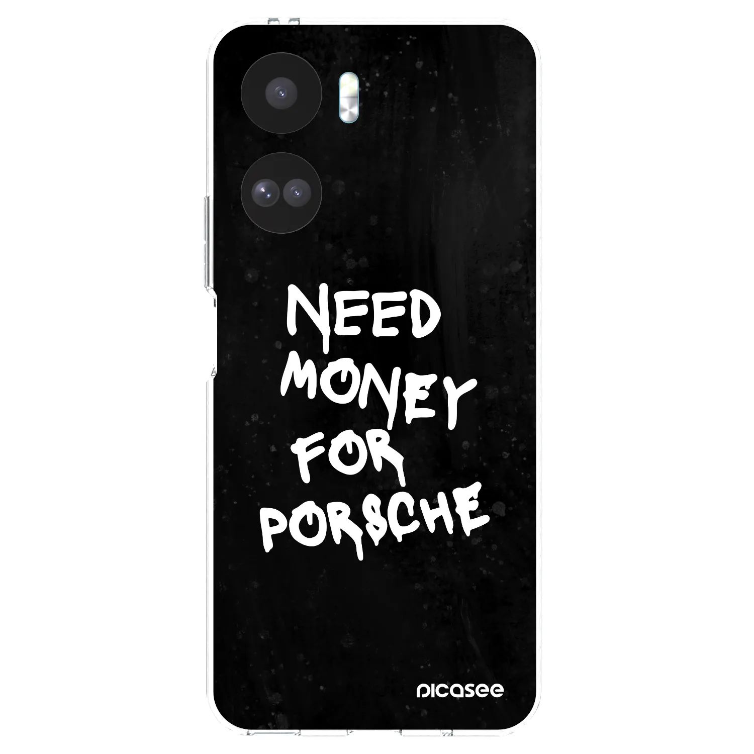 Picasee silikonowe przeźroczyste etui na Honor 90 Lite 5G - Black Dollar