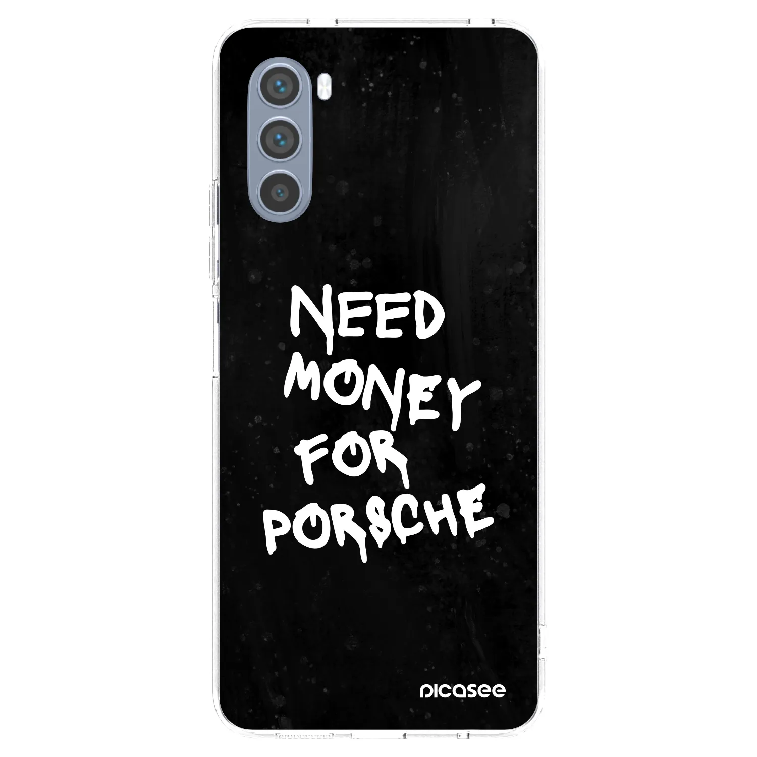 Picasee silikonowe przeźroczyste etui na Motorola Moto G62 - Black Dollar