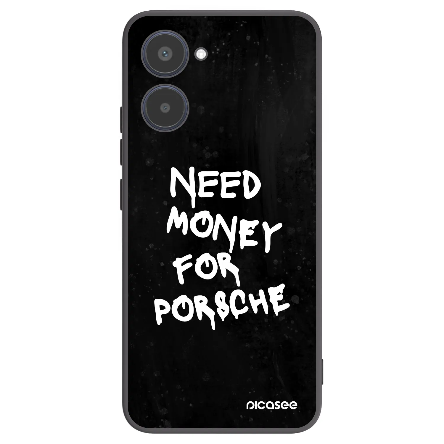 Picasee silikonowe czarne etui na Realme 10 4G - Black Dollar