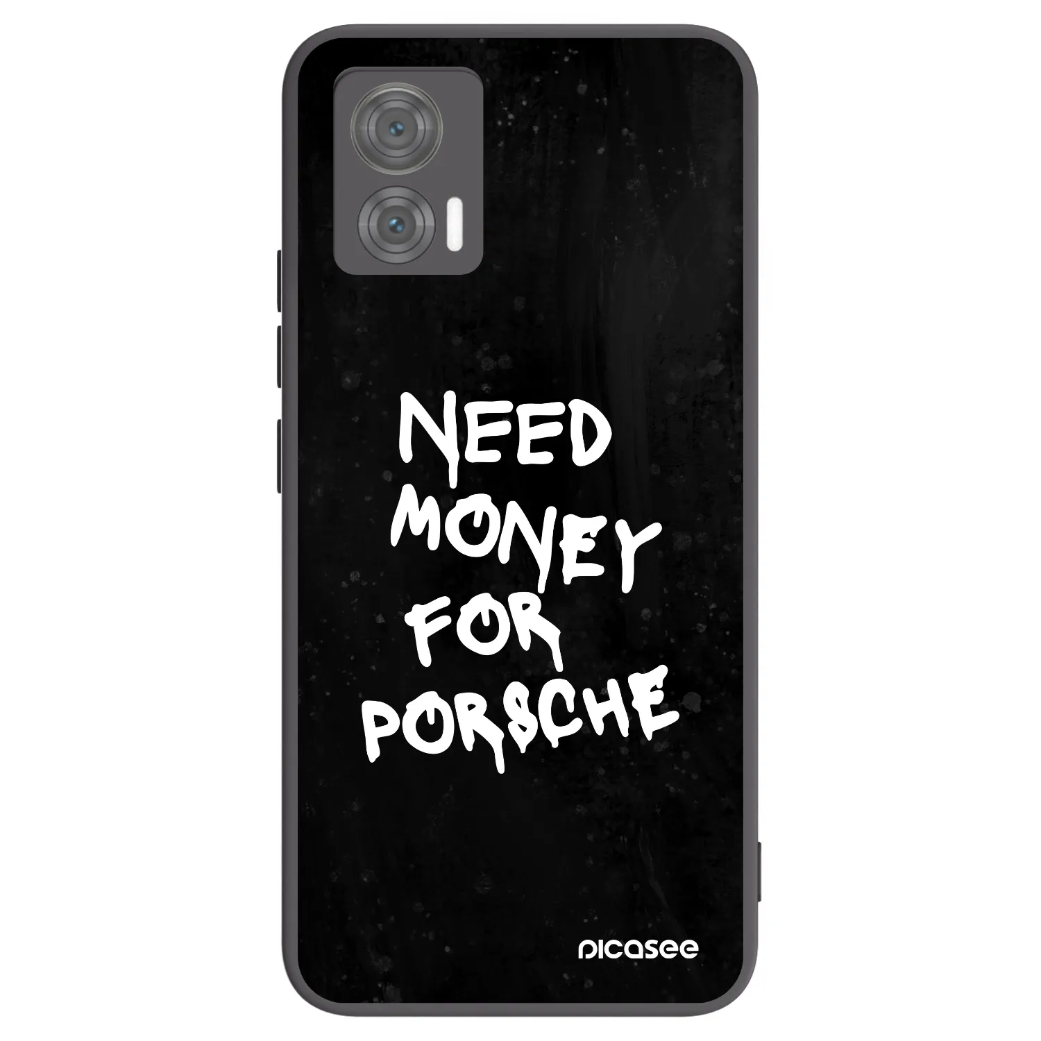 Picasee silikonowe czarne etui na Motorola Edge 30 Neo - Black Dollar