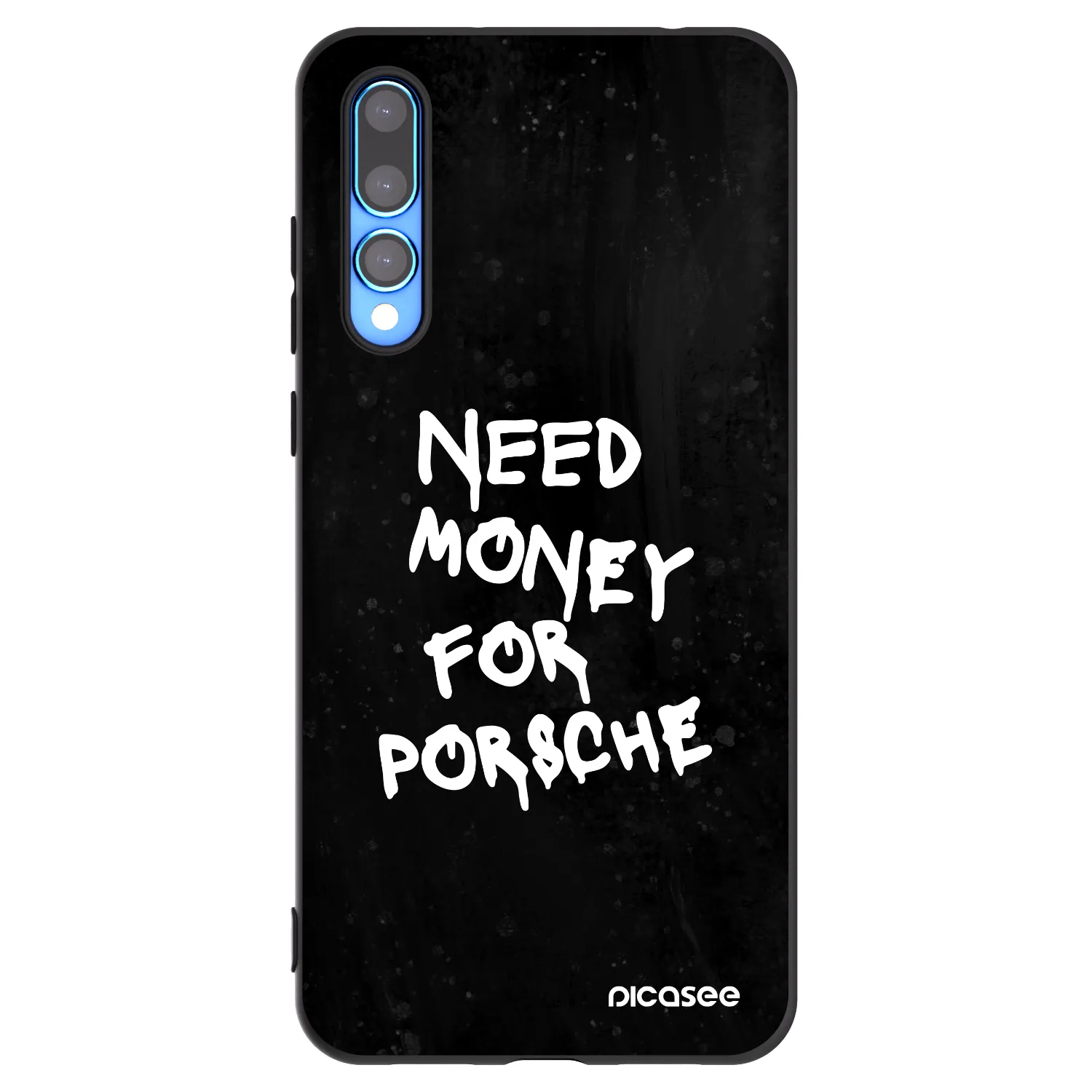 Picasee silikonowe czarne etui na Huawei P20 Pro - Black Dollar