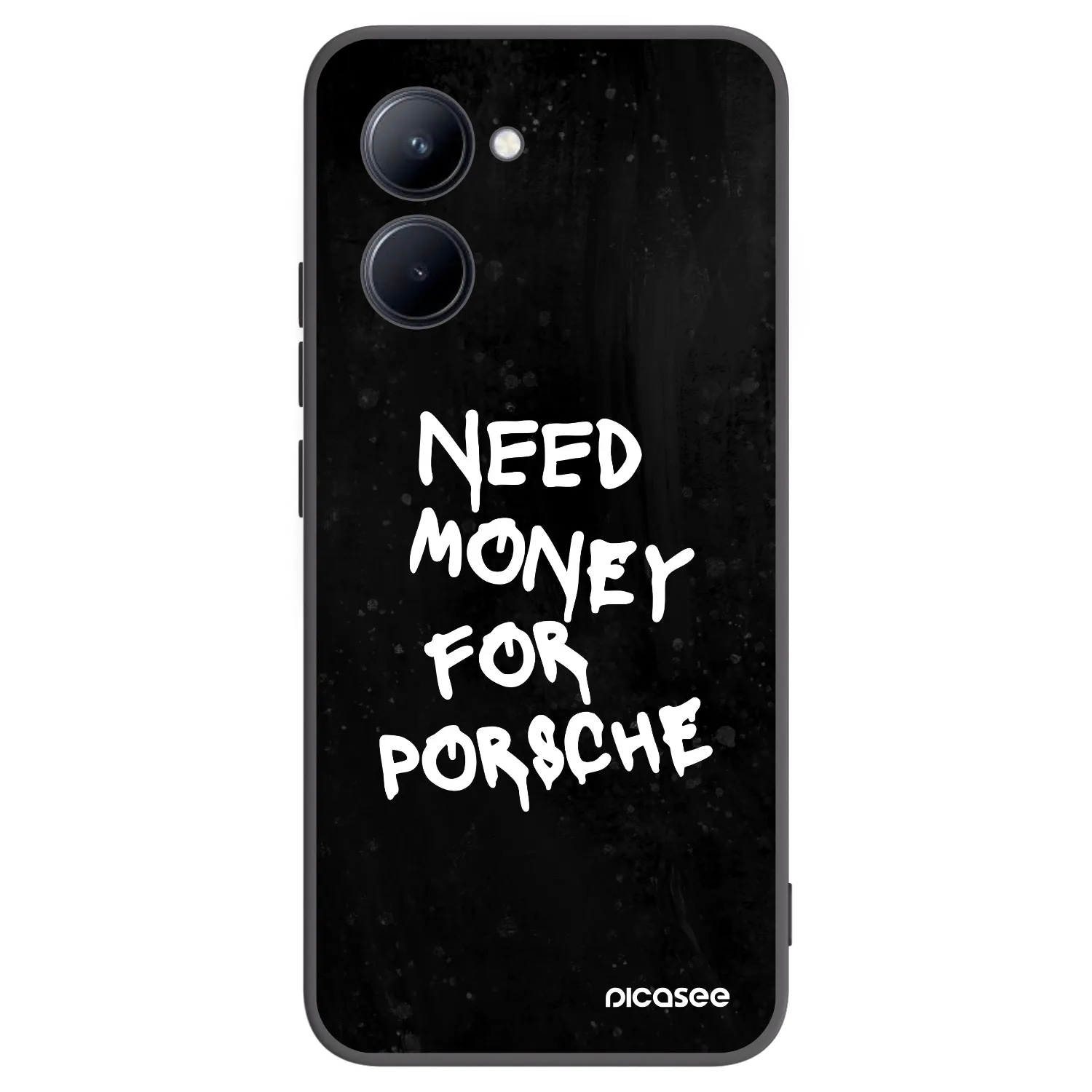 Picasee silikonowe czarne etui na Realme C33 (2023) - Black Dollar