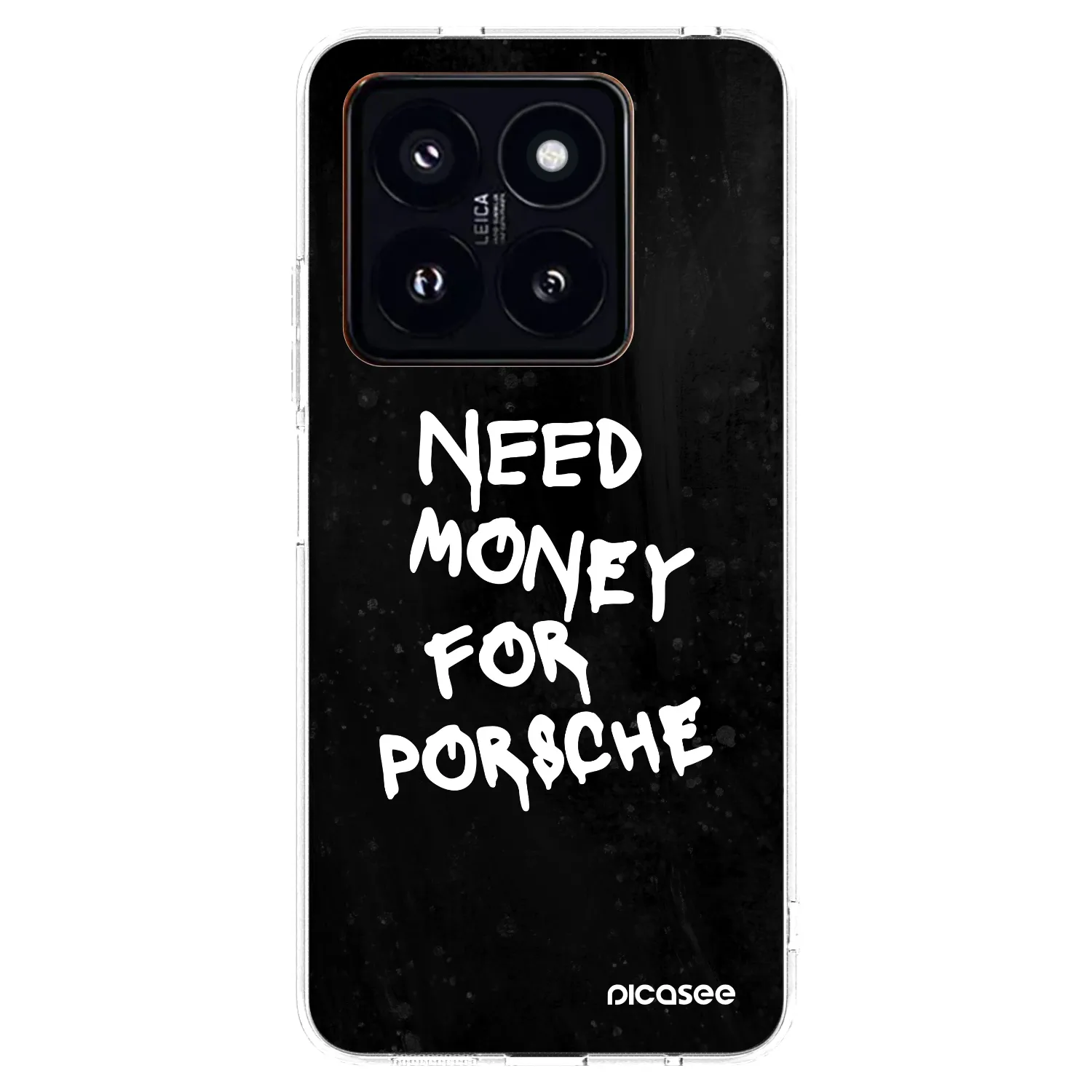 Picasee silikonowe przeźroczyste etui na Xiaomi 14 Pro - Black Dollar