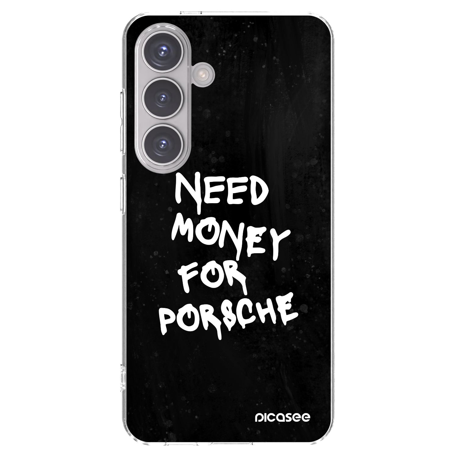 Picasee silikonowe przeźroczyste etui na Samsung Galaxy S24 S921B 5G - Black Dollar