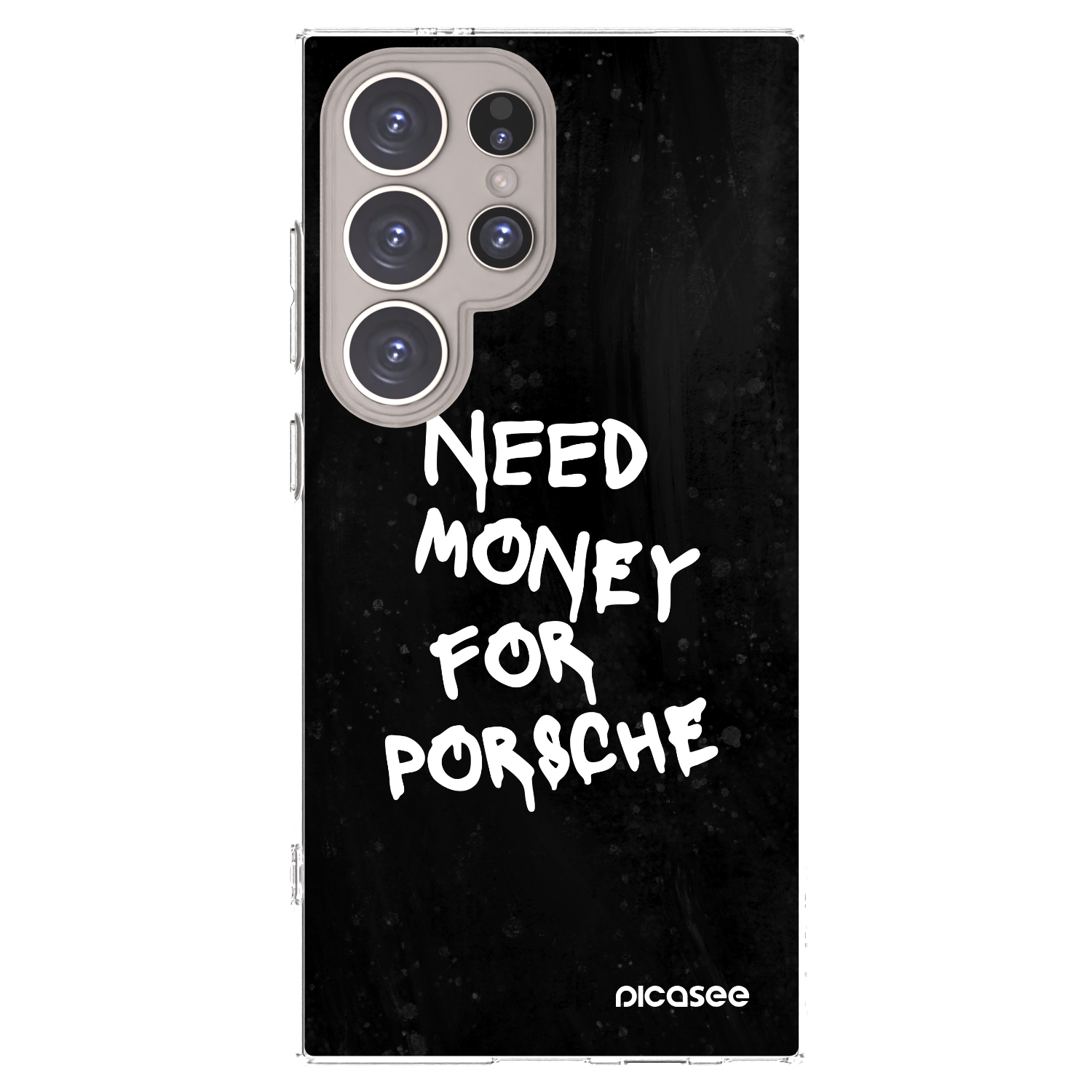 Picasee silikonowe przeźroczyste etui na Samsung Galaxy S24 Ultra S928B 5G - Black Dollar