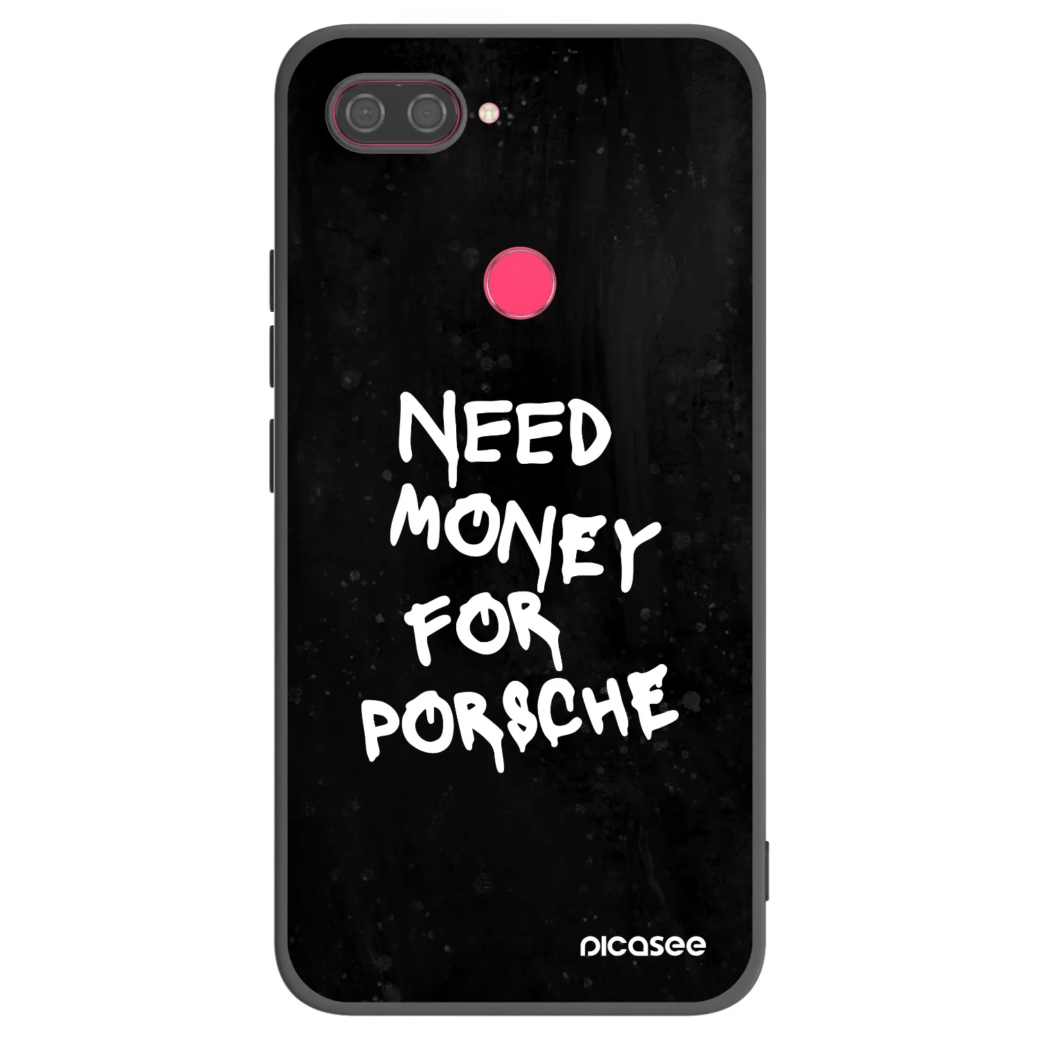 Picasee silikonowe czarne etui na Xiaomi Mi 8 Lite - Black Dollar