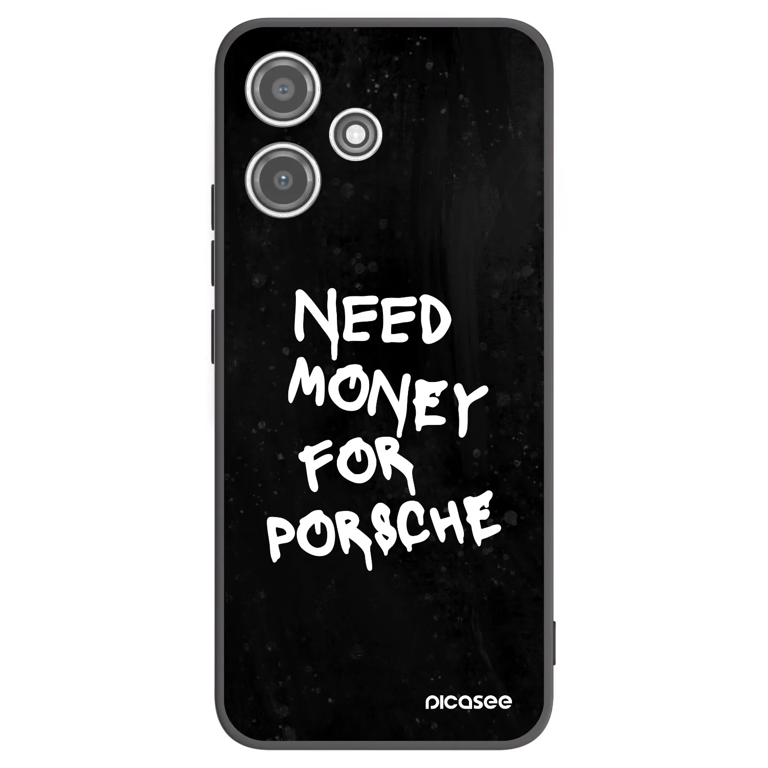 Picasee silikonowe czarne etui na Xiaomi Redmi 12 5G - Black Dollar
