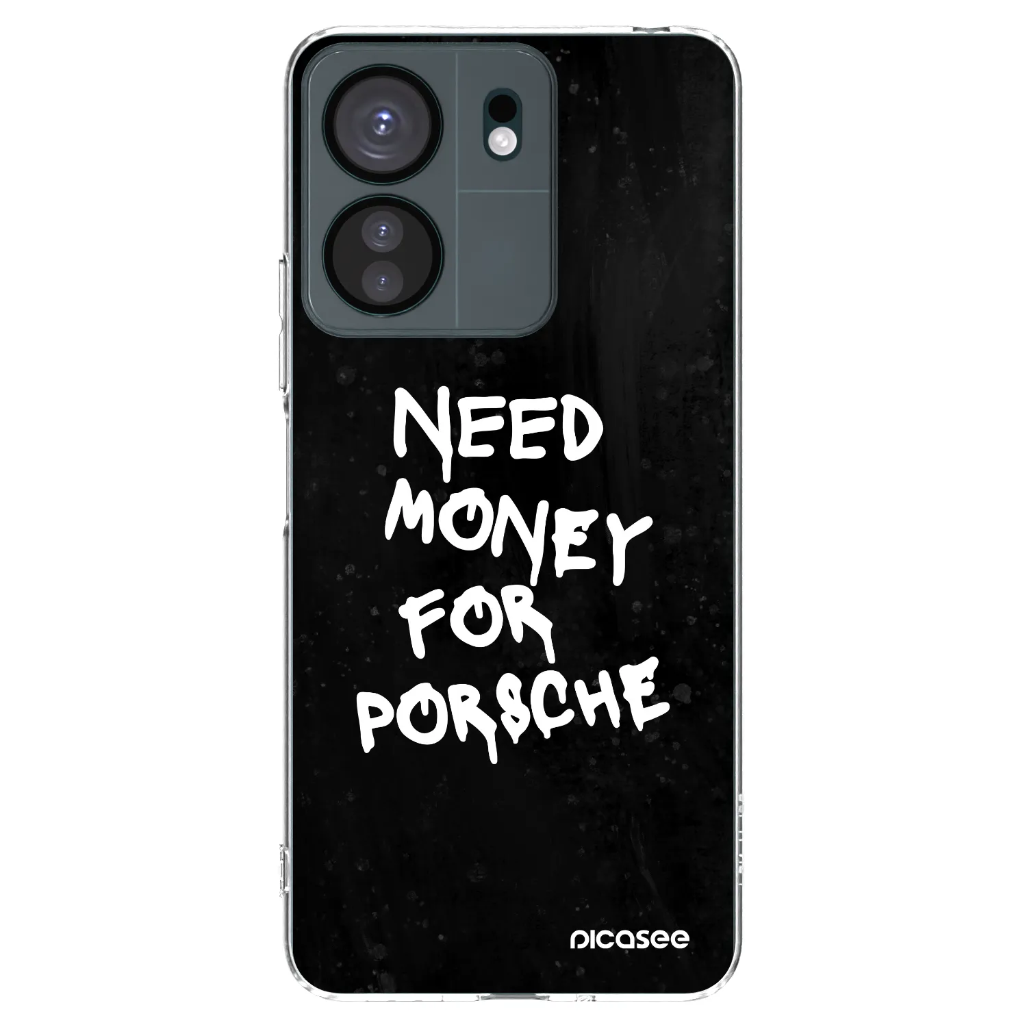 Picasee silikonowe przeźroczyste etui na Xiaomi Redmi 13C 4G - Black Dollar