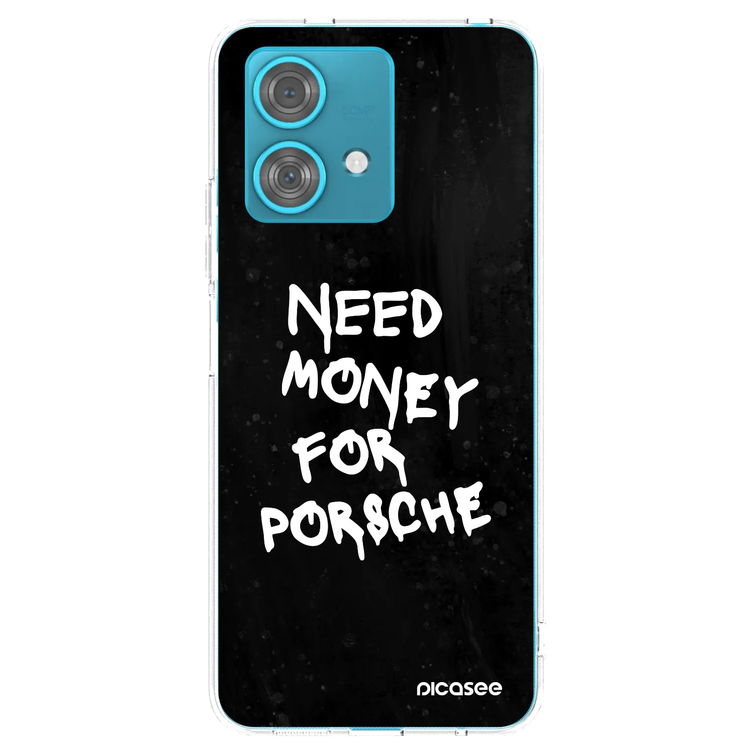 Picasee silikonowe przeźroczyste etui na Motorola Edge 40 Neo - Black Dollar