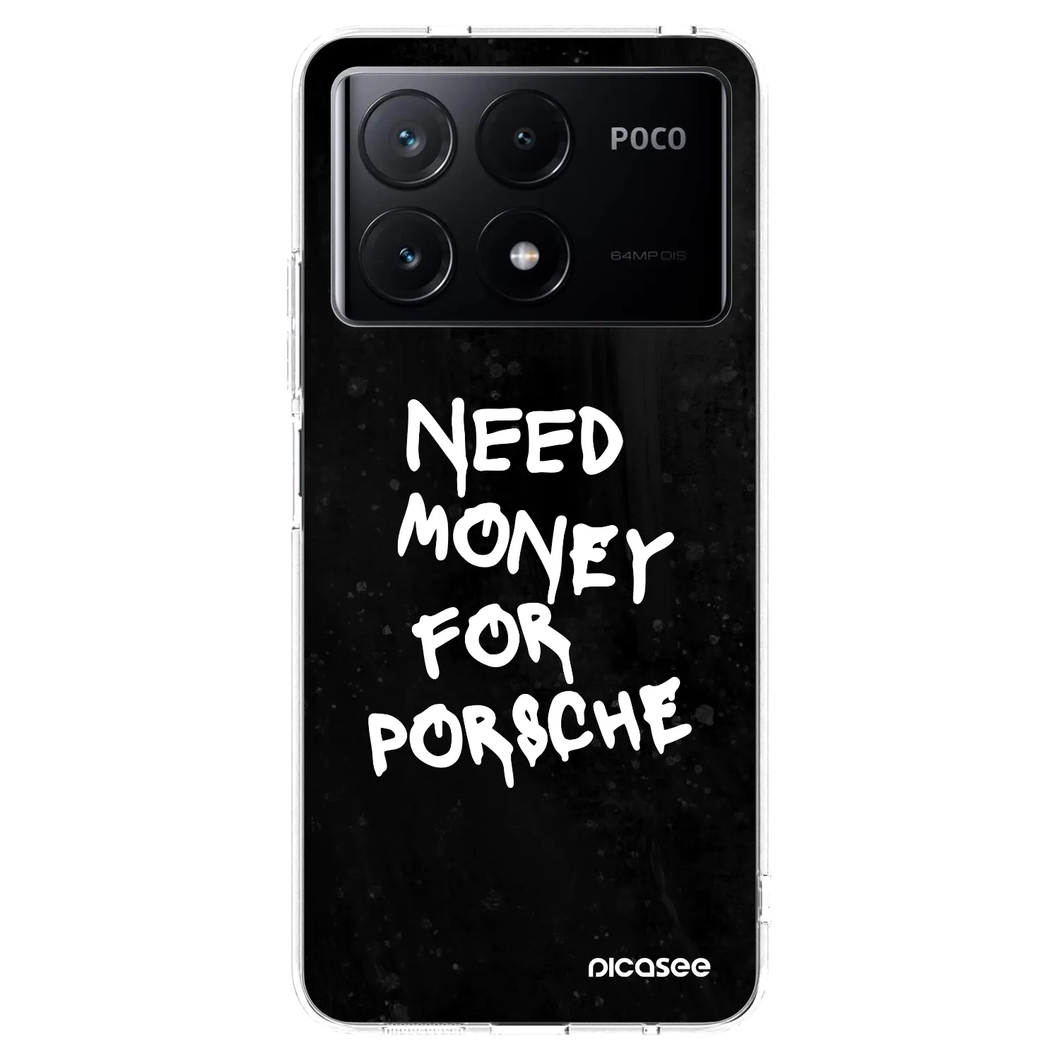 Picasee silikonowe przeźroczyste etui na Xiaomi Poco X6 Pro - Black Dollar