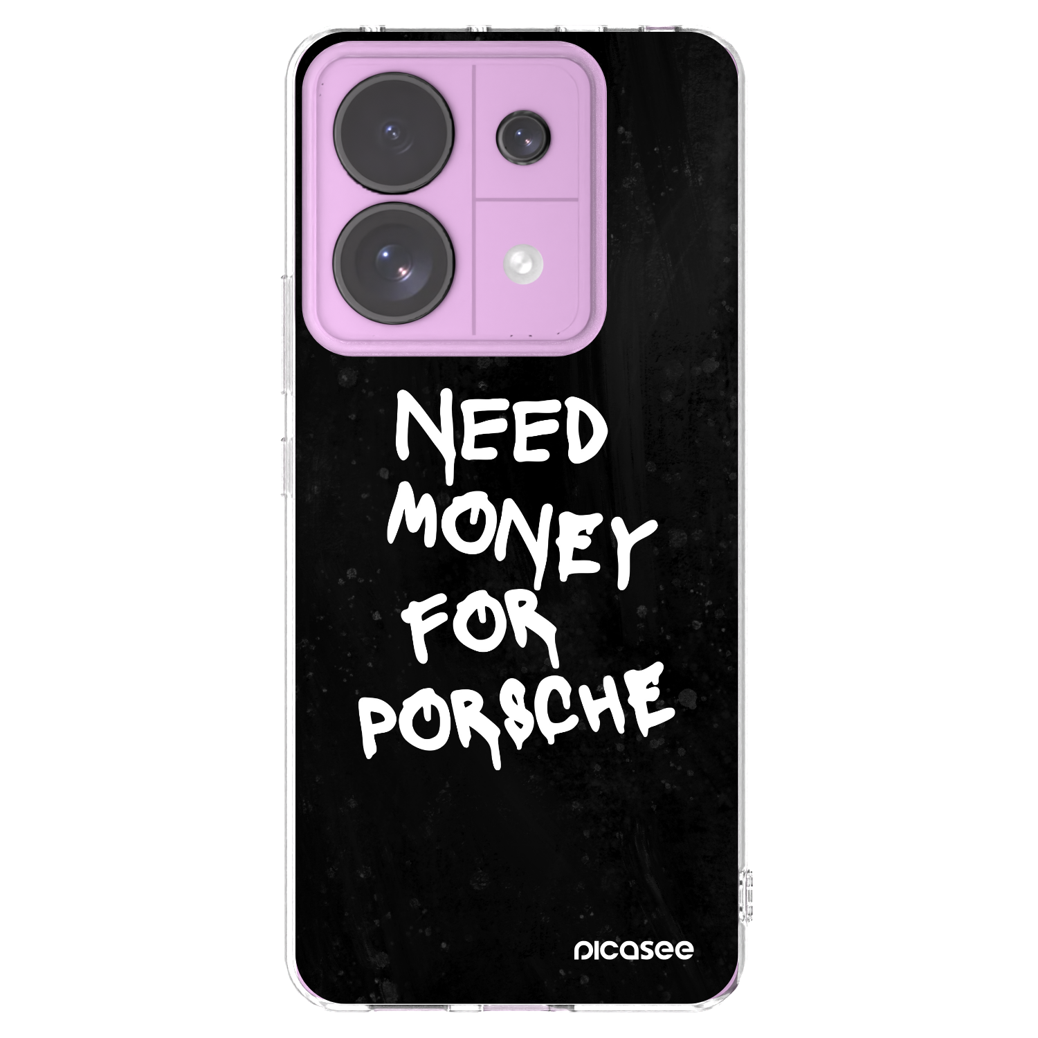 Picasee silikonowe przeźroczyste etui na Xiaomi Redmi Note 13 Pro 5G - Black Dollar