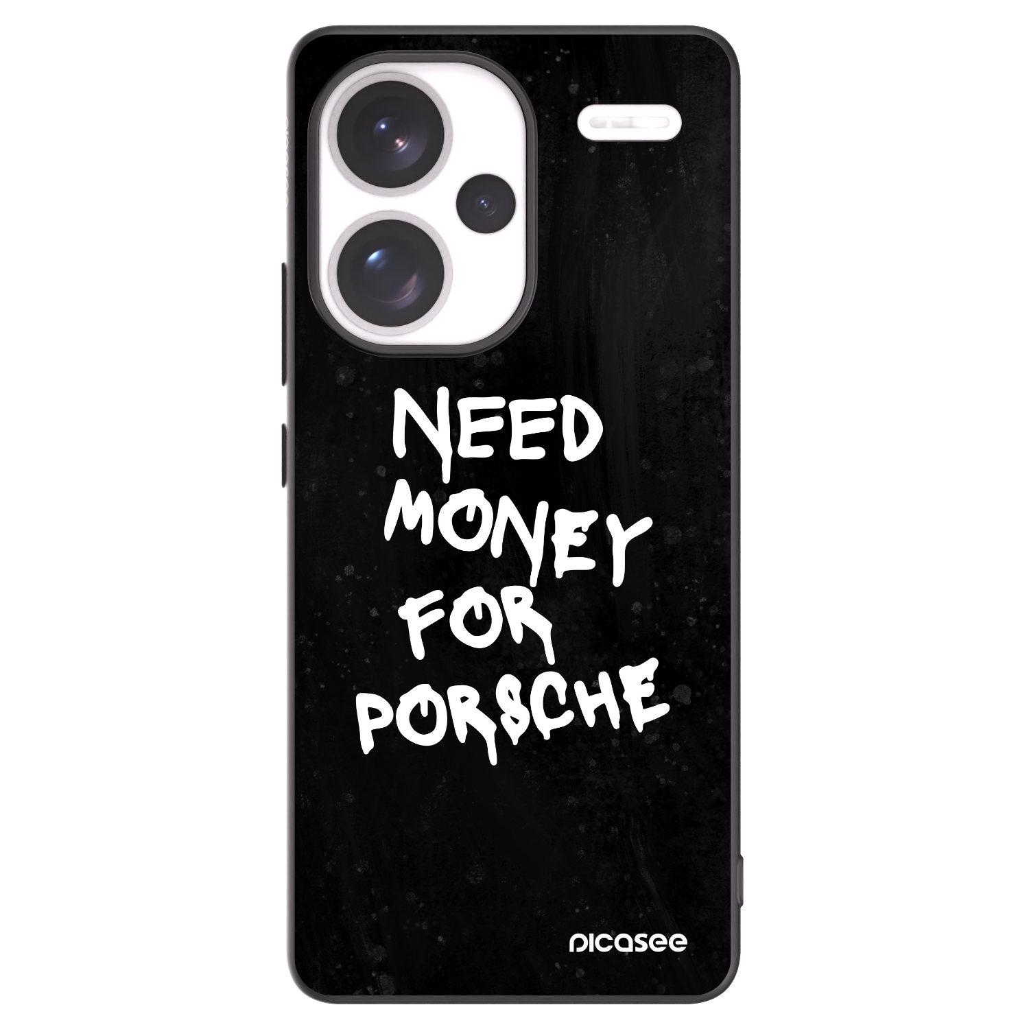 Picasee silikonowe czarne etui na Xiaomi Redmi Note 13 Pro+ 5G - Black Dollar