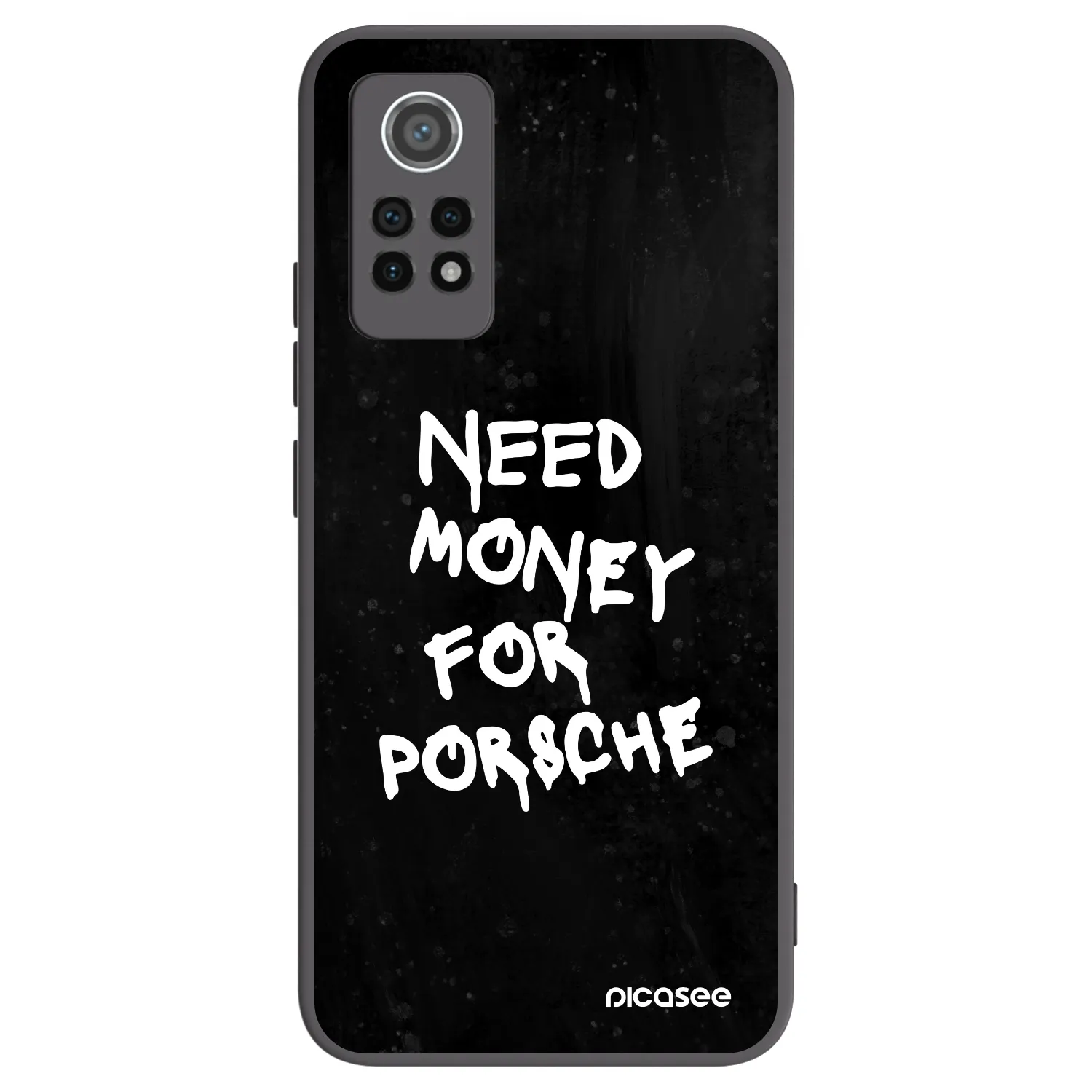 Picasee silikonowe czarne etui na Xiaomi Redmi Note 12 Pro 4G - Black Dollar