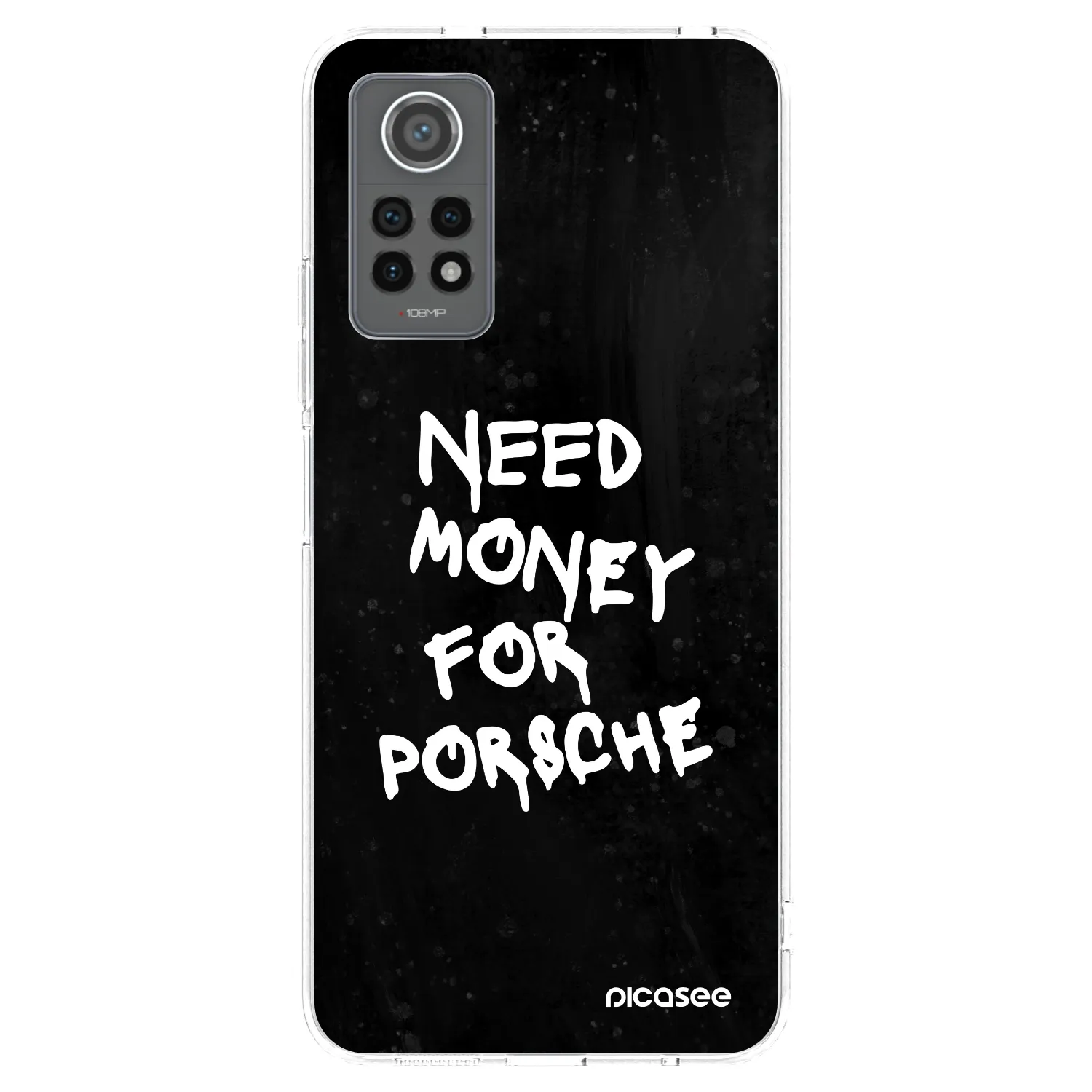 Picasee silikonowe przeźroczyste etui na Xiaomi Redmi Note 12 Pro 4G - Black Dollar