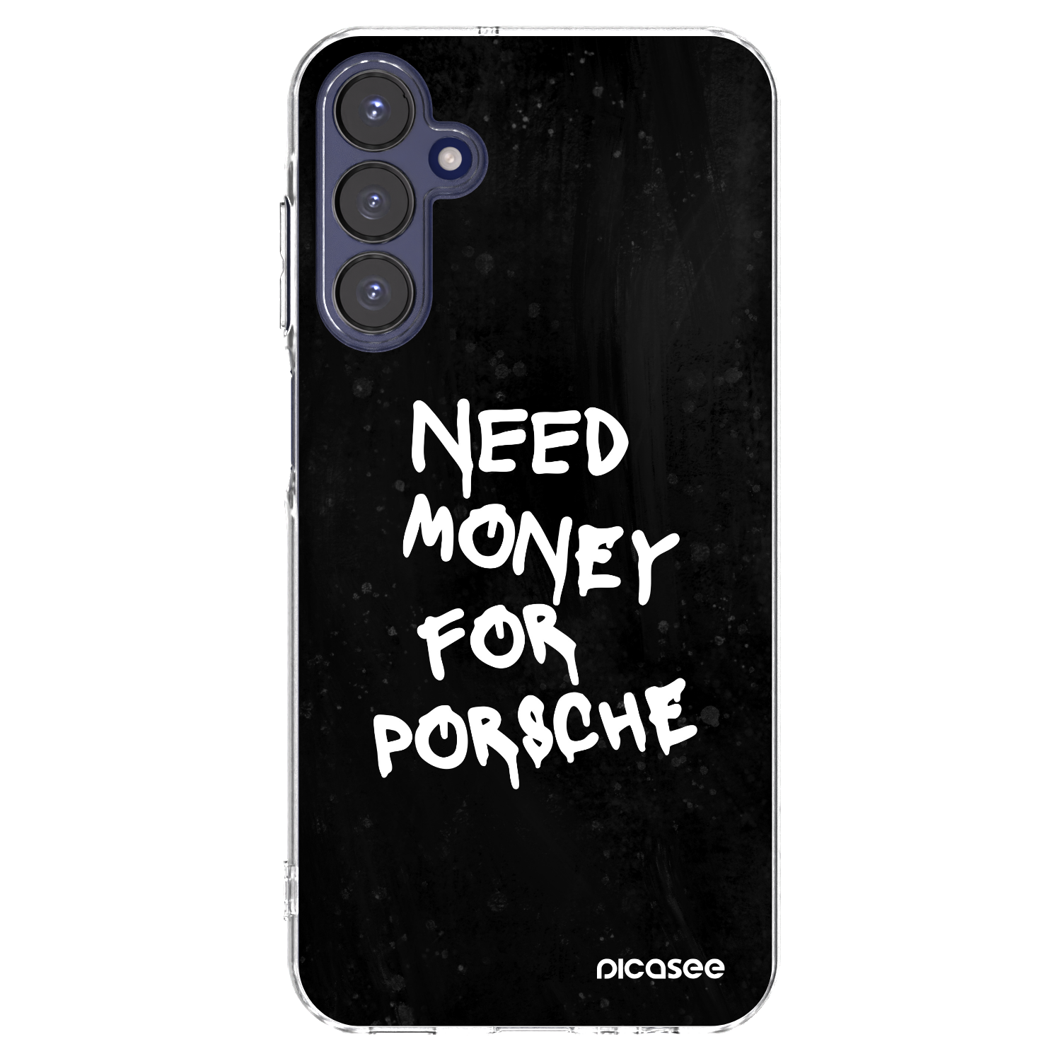 Picasee silikonowe przeźroczyste etui na Samsung Galaxy A15 A155F 4G - Black Dollar