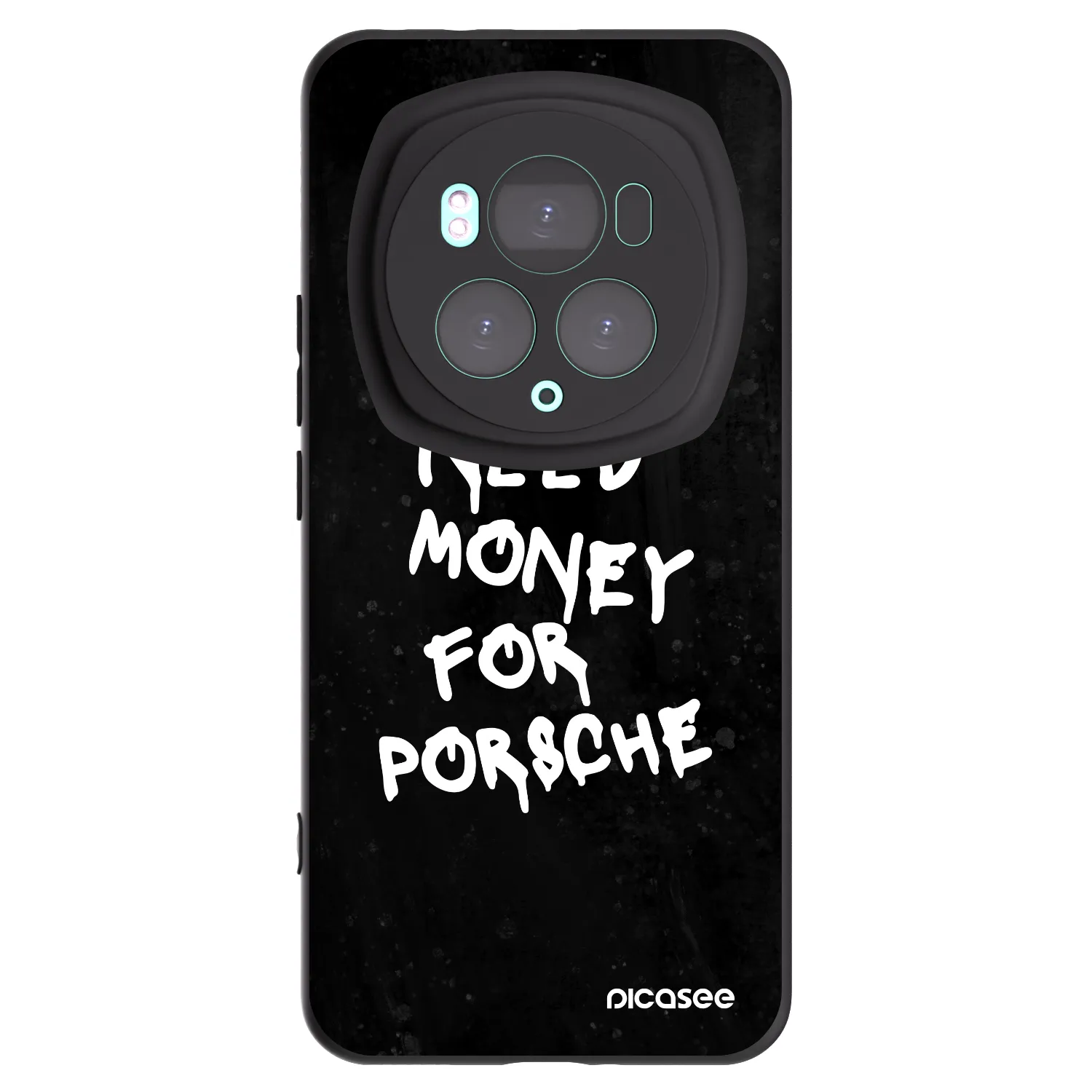 Picasee silikonowe czarne etui na Honor Magic6 Pro - Black Dollar