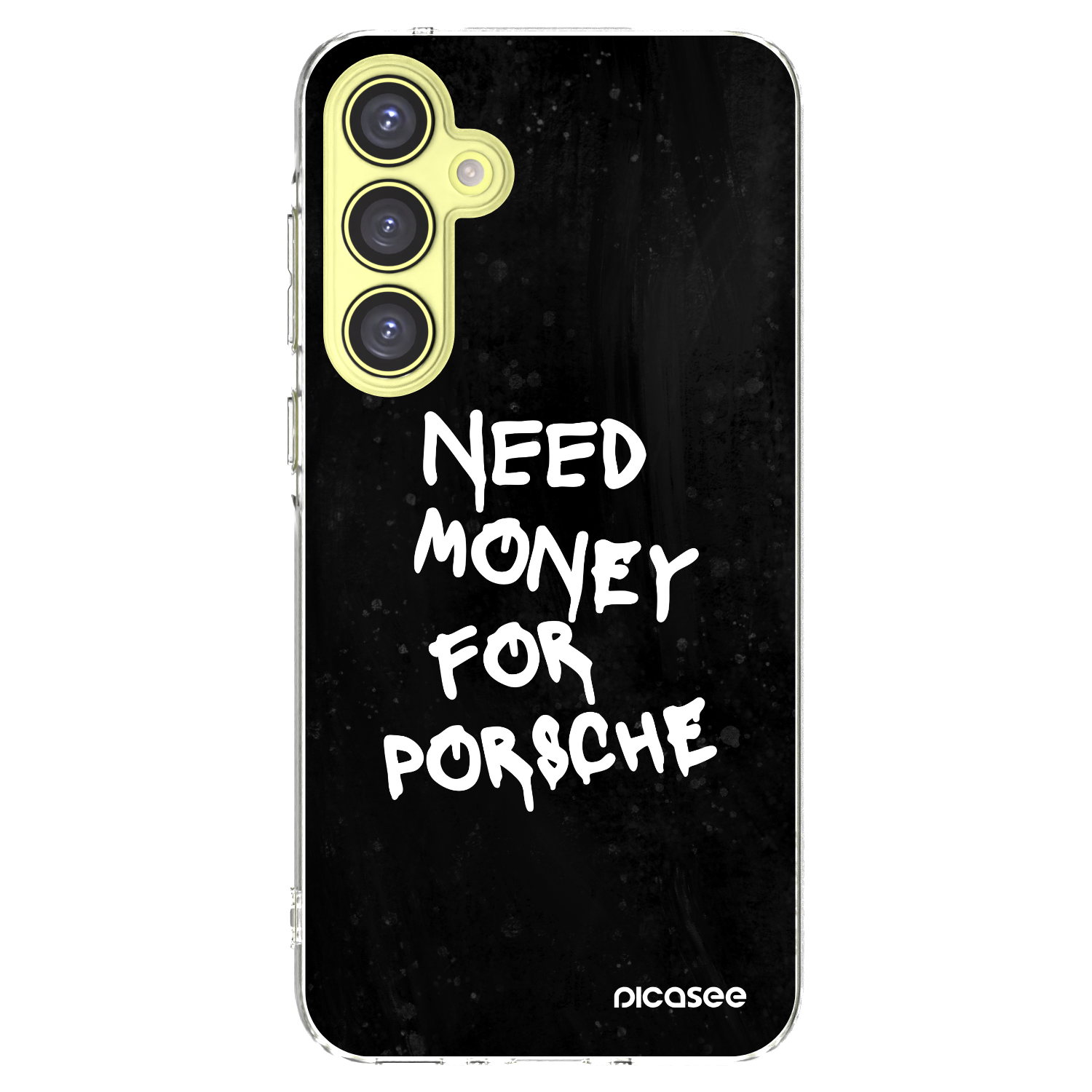 Picasee silikonowe przeźroczyste etui na Samsung Galaxy A35 5G A356B - Black Dollar