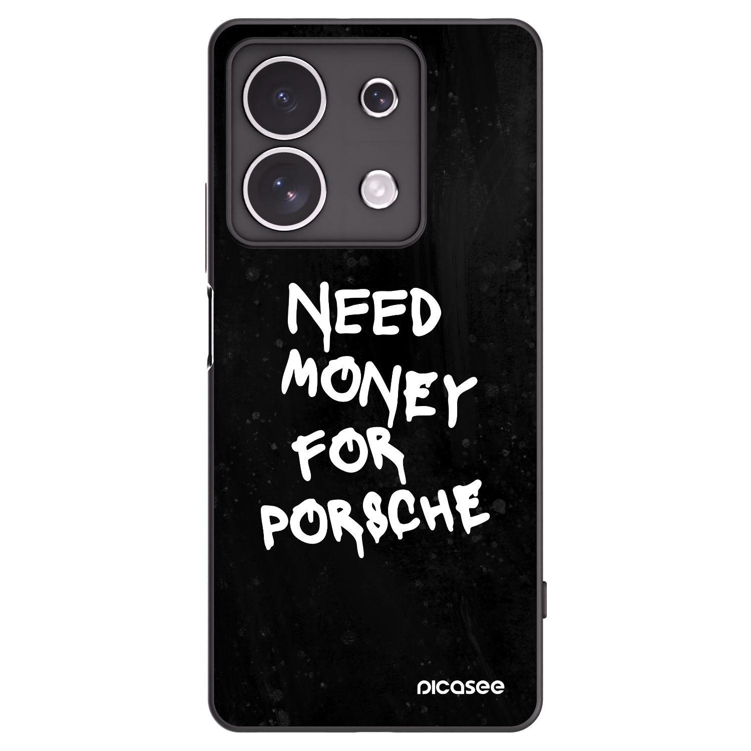 Picasee silikonowe czarne etui na Xiaomi Redmi Note 13 4G - Black Dollar