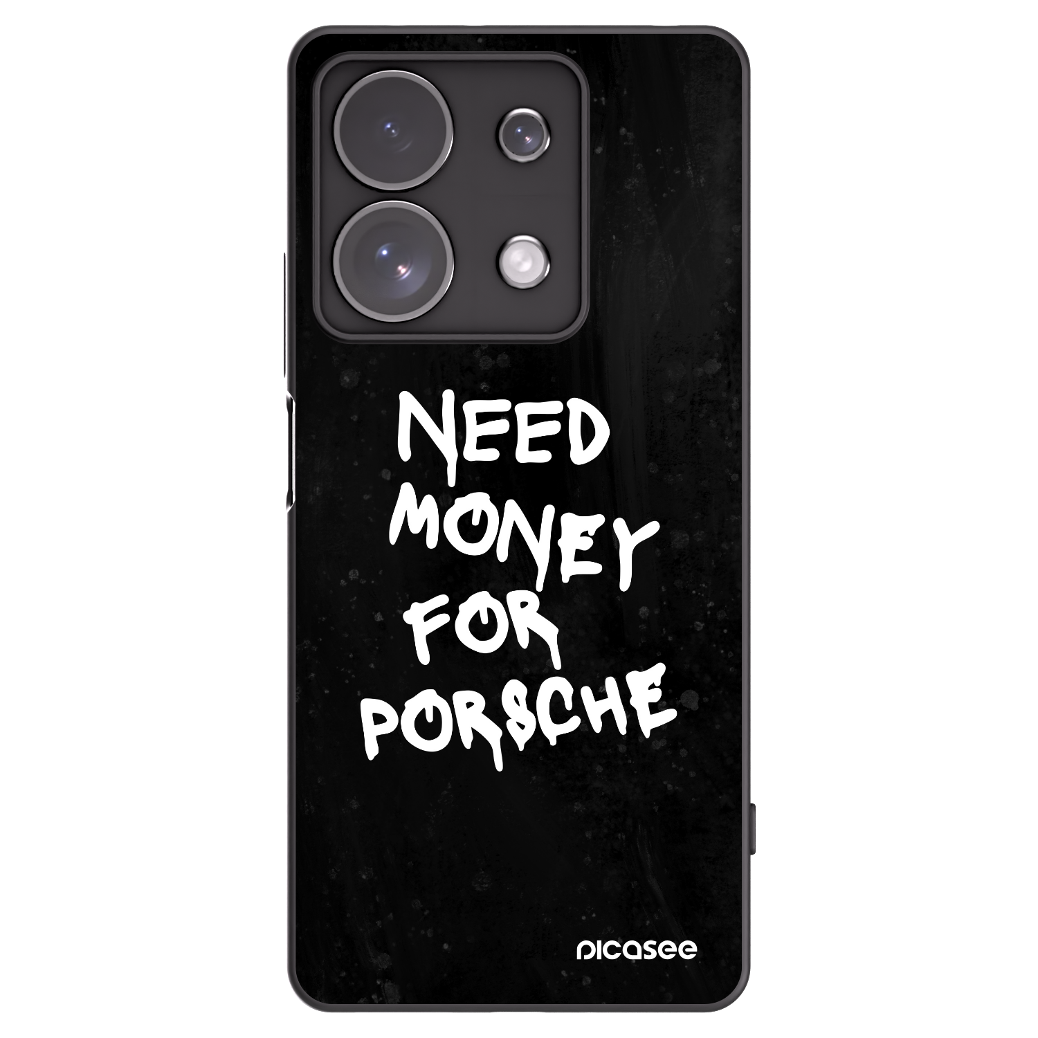 Picasee silikonowe czarne etui na Xiaomi Redmi Note 13 Pro 4G - Black Dollar