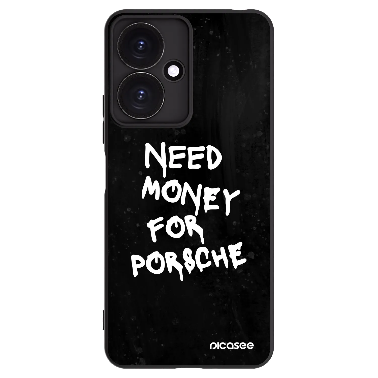 Picasee silikonowe czarne etui na Xiaomi Redmi 13C 5G - Black Dollar