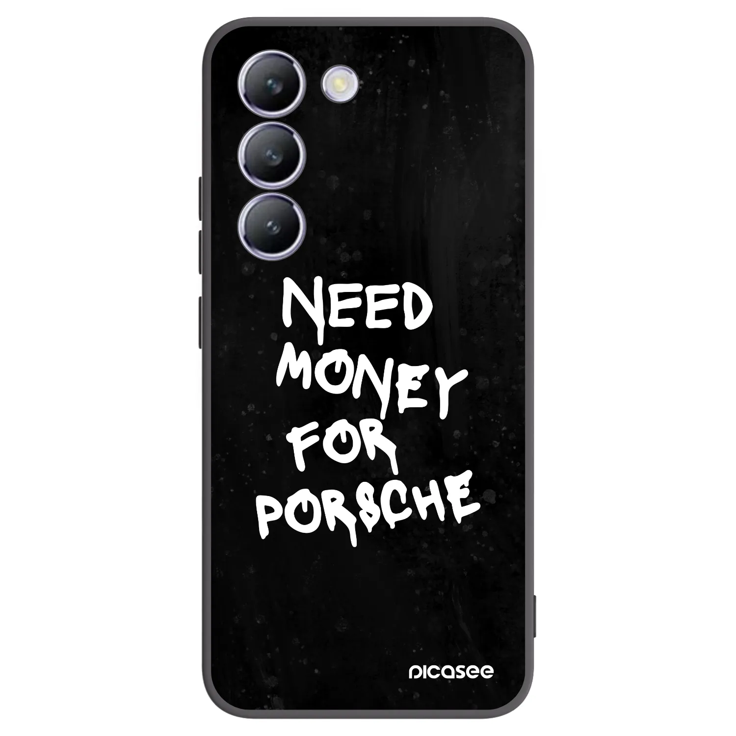 Picasee silikonowe czarne etui na Vivo V40 SE 5G - Black Dollar