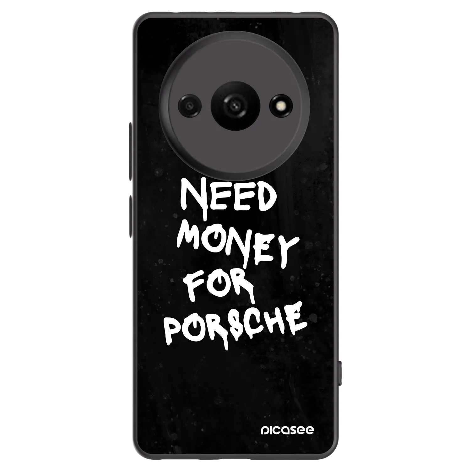 Picasee silikonowe czarne etui na Xiaomi Redmi A3 - Black Dollar