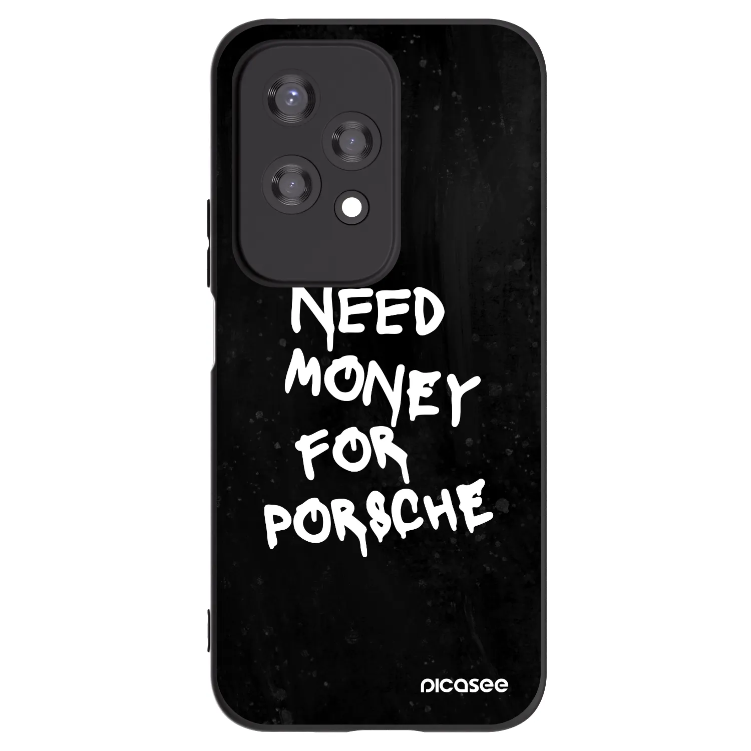 Picasee silikonowe czarne etui na Honor 200 Lite - Black Dollar