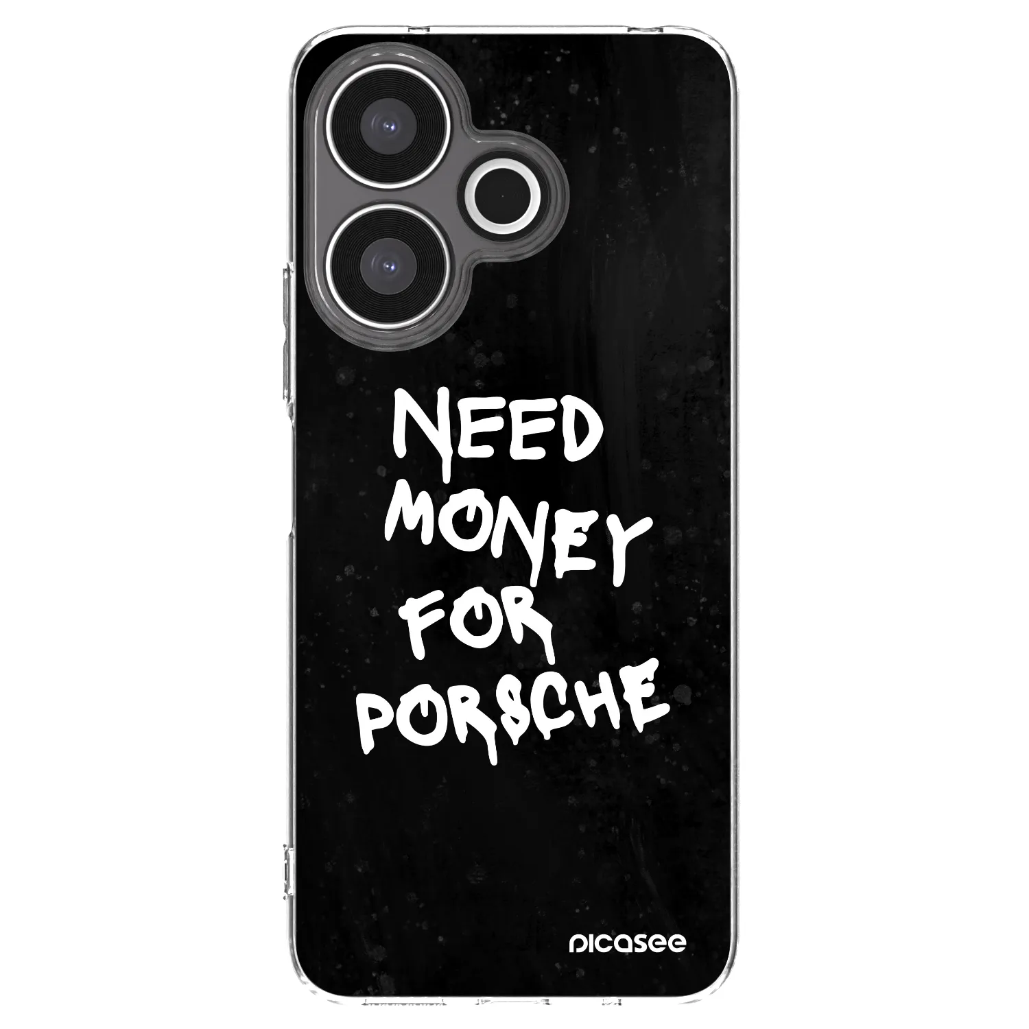Picasee silikonowe przeźroczyste etui na Xiaomi Redmi 13 4G - Black Dollar