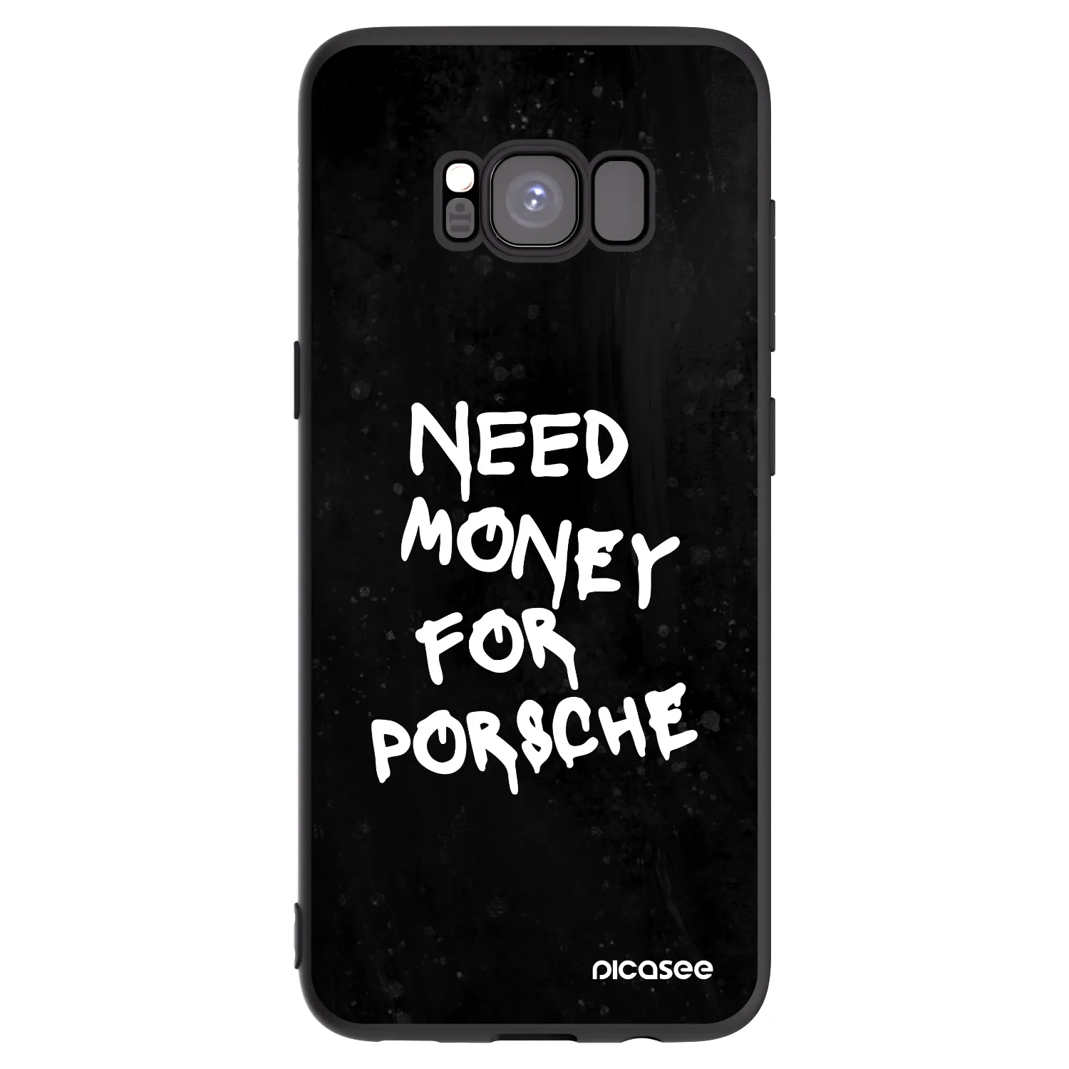Picasee silikonowe czarne etui na Samsung Galaxy S8 G950F - Black Dollar