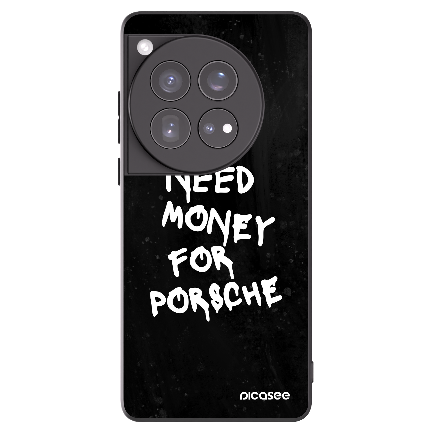 Picasee silikonowe czarne etui na OnePlus 12 5G - Black Dollar