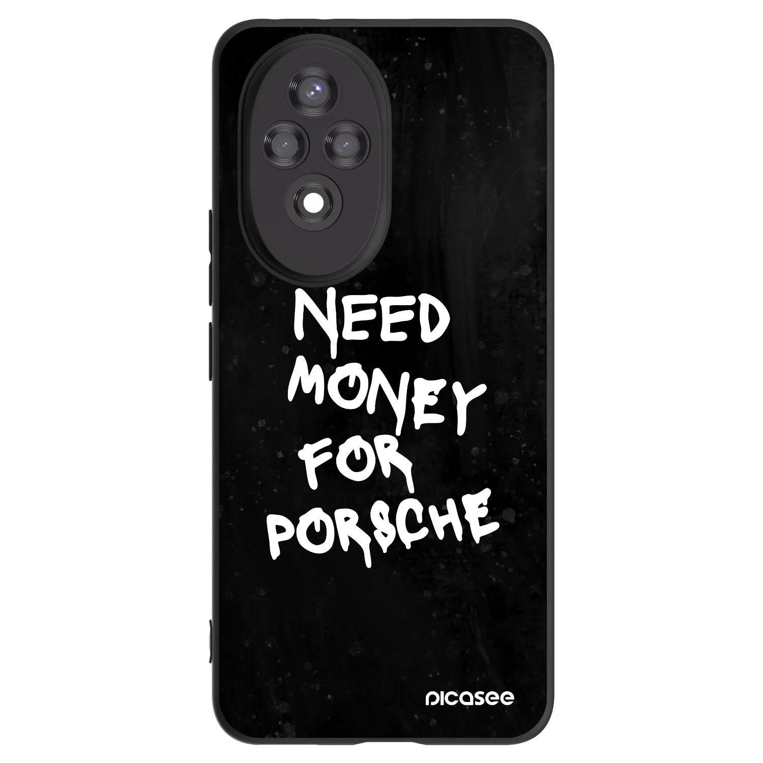 Picasee silikonowe czarne etui na Honor 200 Pro 5G - Black Dollar