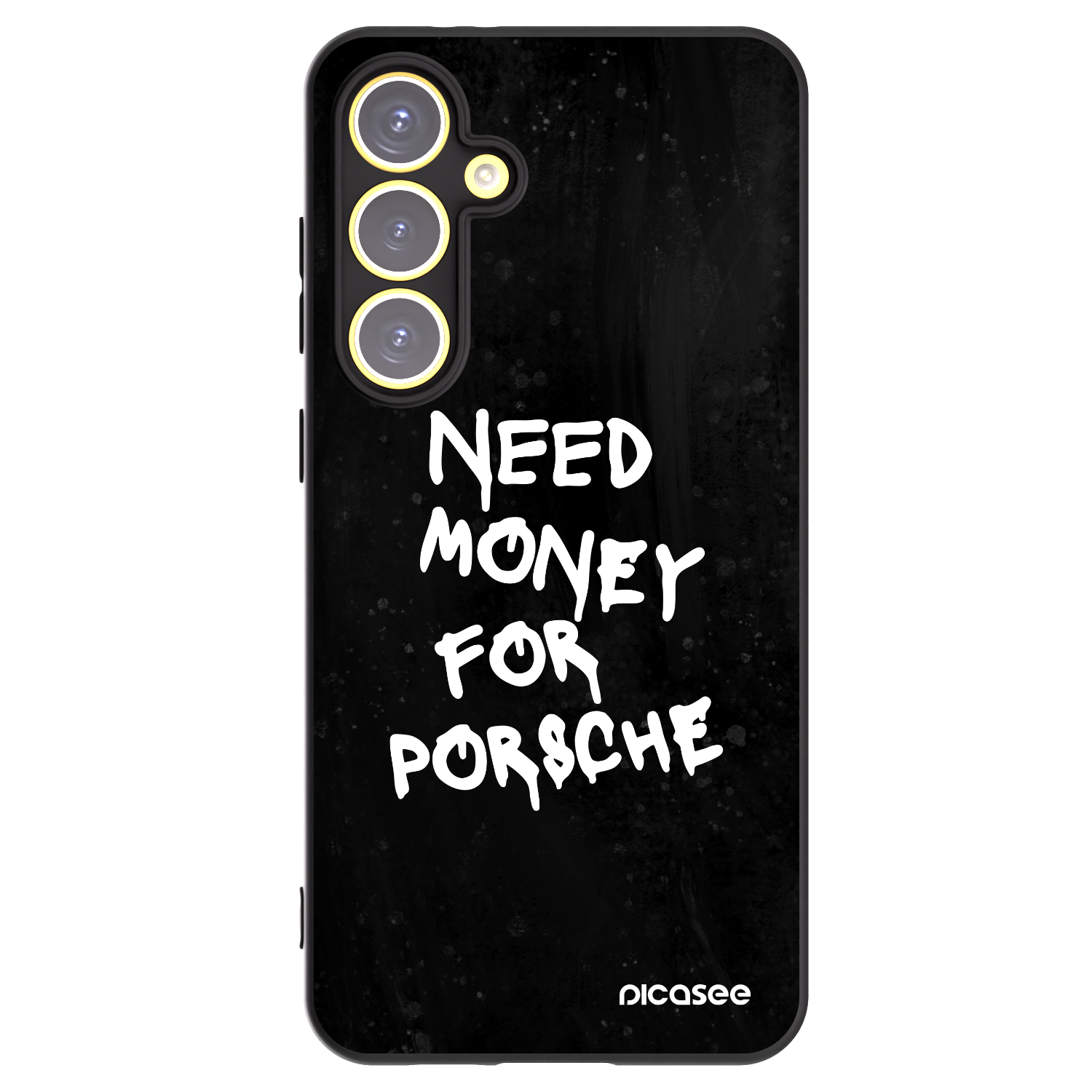 Picasee silikonowe czarne etui na Samsung Galaxy S24 FE S721B - Black Dollar