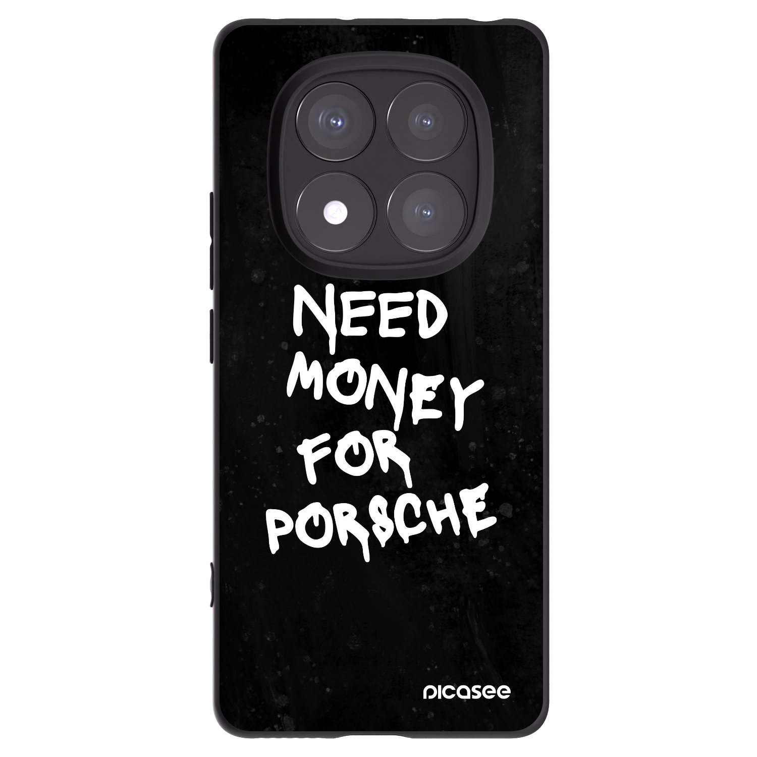 Picasee silikonowe czarne etui na Xiaomi Redmi Note 14 Pro+ 5G - Black Dollar
