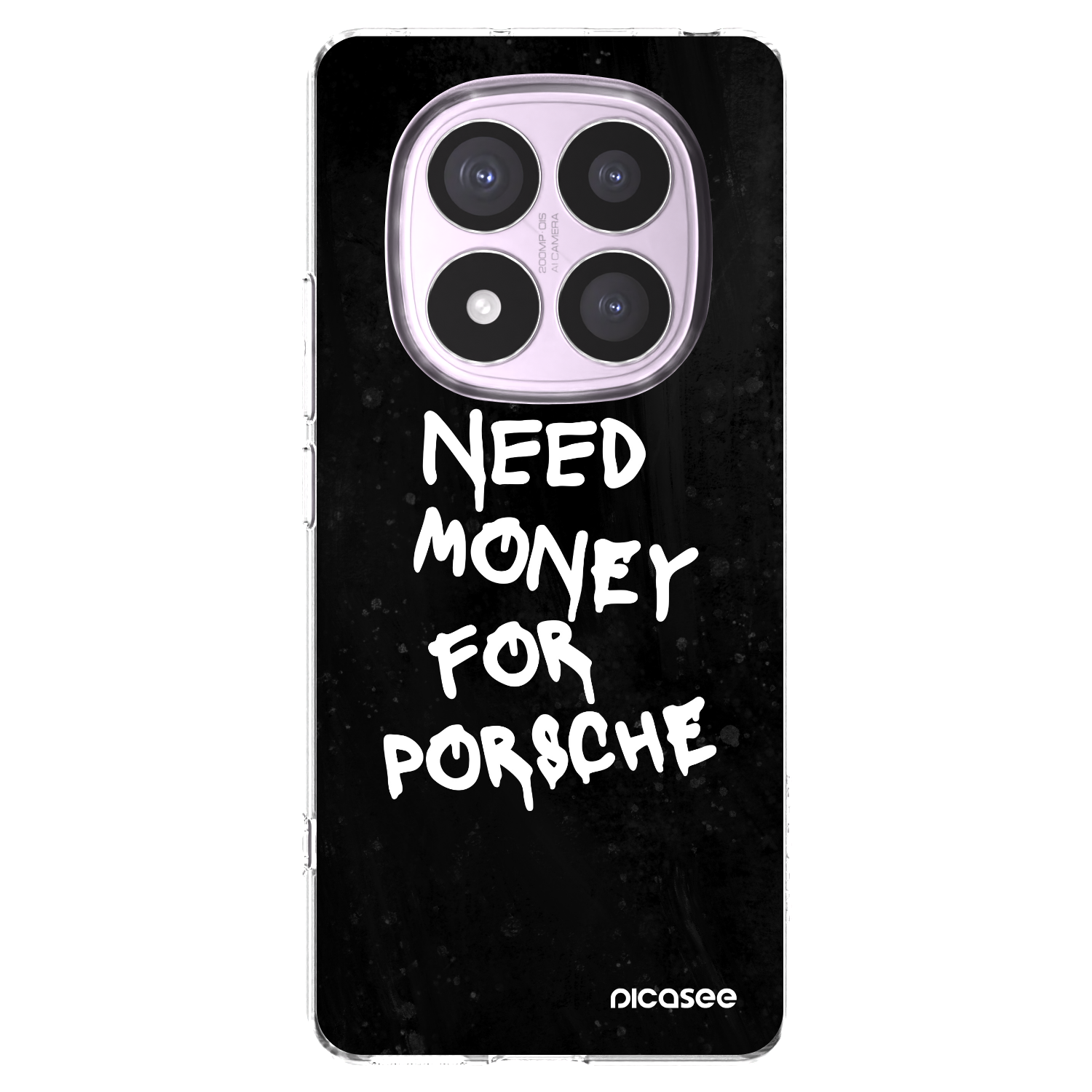 Picasee silikonowe przeźroczyste etui na Xiaomi Redmi Note 14 Pro 5G - Black Dollar