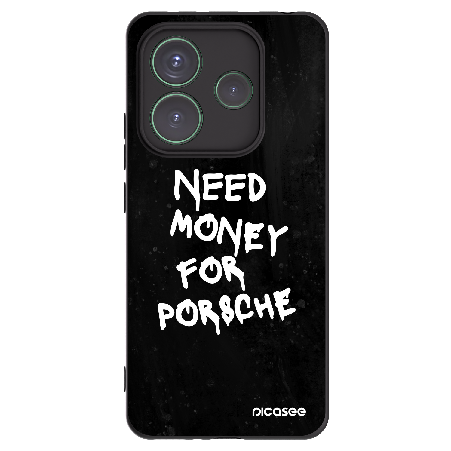 Picasee silikonowe czarne etui na Xiaomi Redmi Note 14 5G - Black Dollar