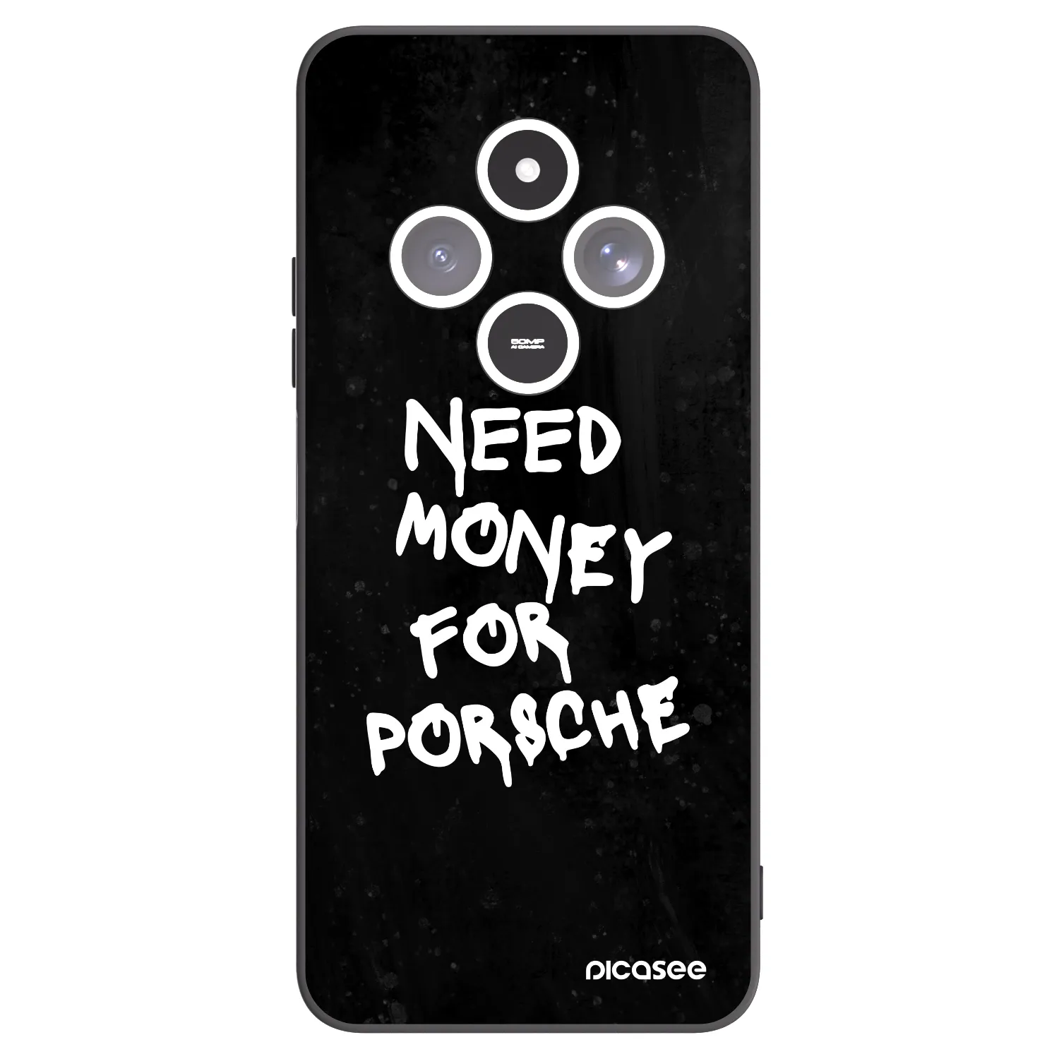 Picasee silikonowe czarne etui na Xiaomi Redmi 14C - Black Dollar