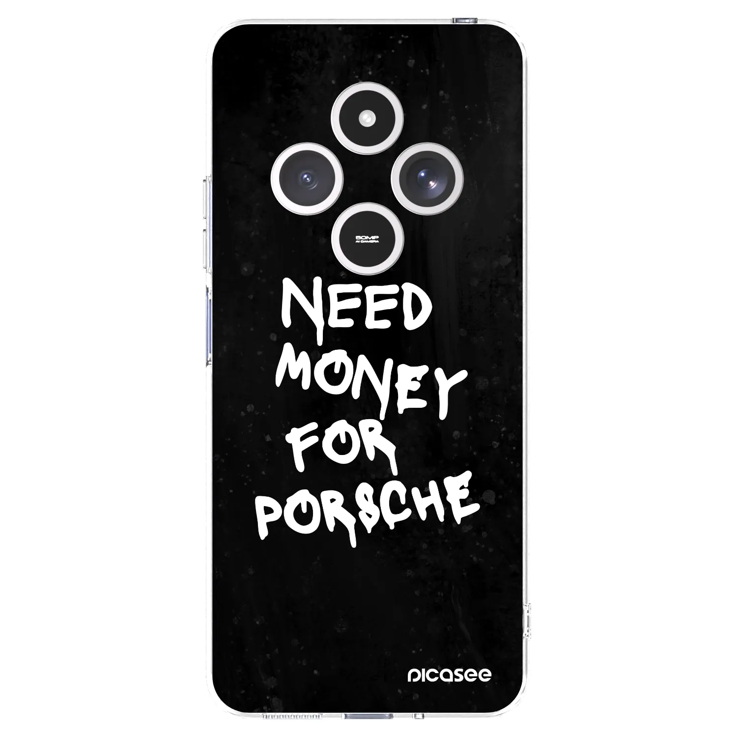 Picasee silikonowe przeźroczyste etui na Xiaomi Redmi 14C - Black Dollar