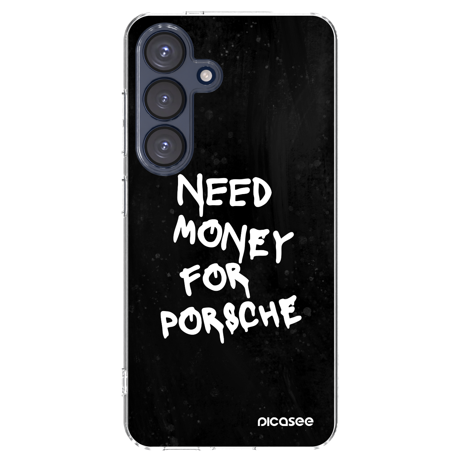 Picasee silikonowe przeźroczyste etui na Samsung Galaxy S25 5G - Black Dollar