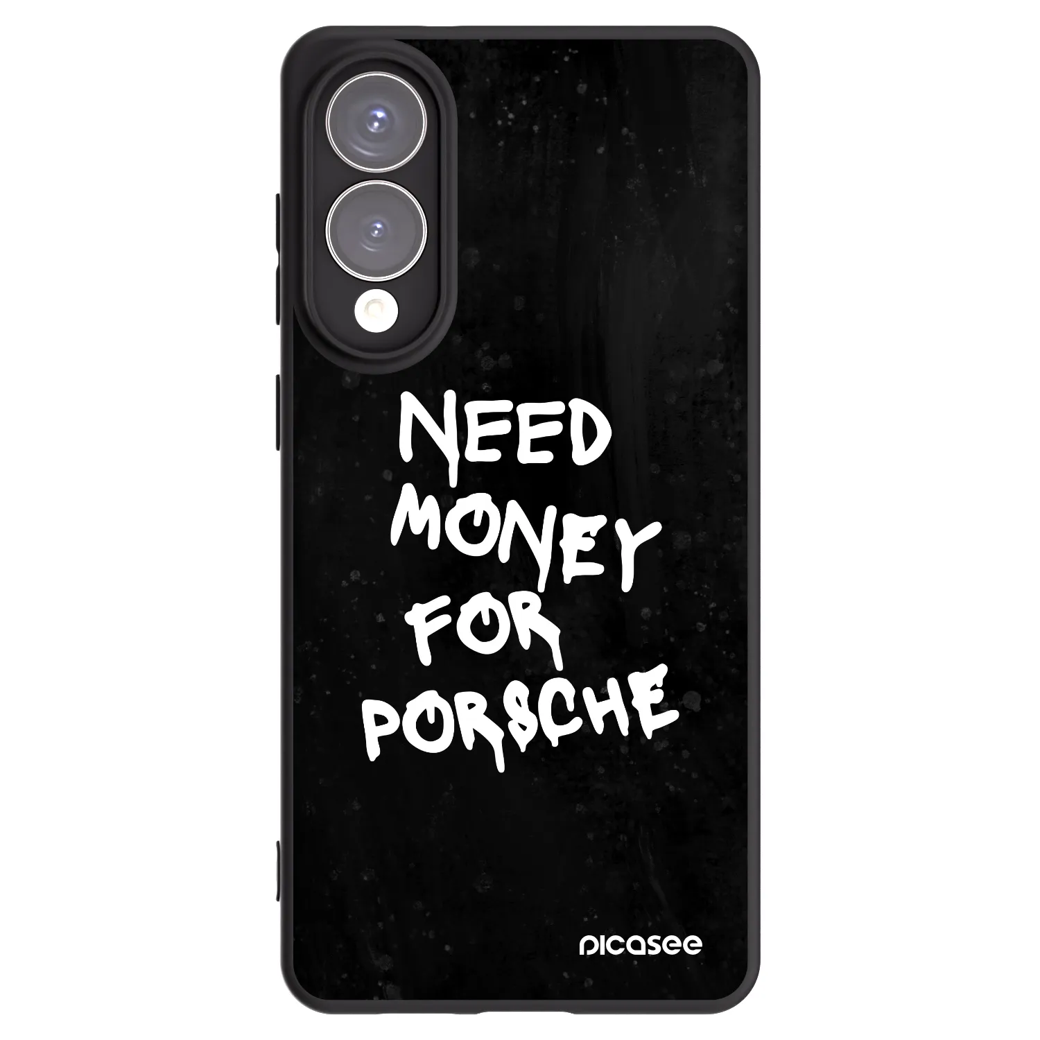 Picasee silikonowe czarne etui na Samsung Galaxy S25 Edge 5G - Black Dollar
