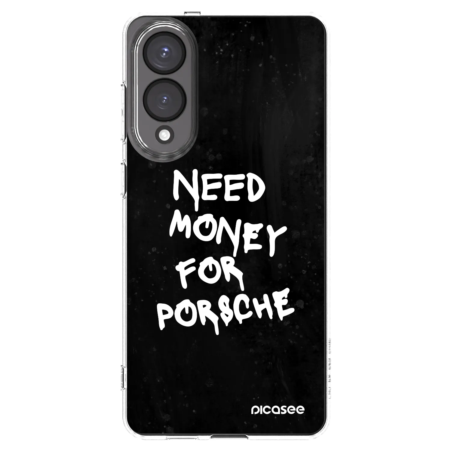 Picasee silikonowe przeźroczyste etui na Samsung Galaxy S25 Edge 5G - Black Dollar