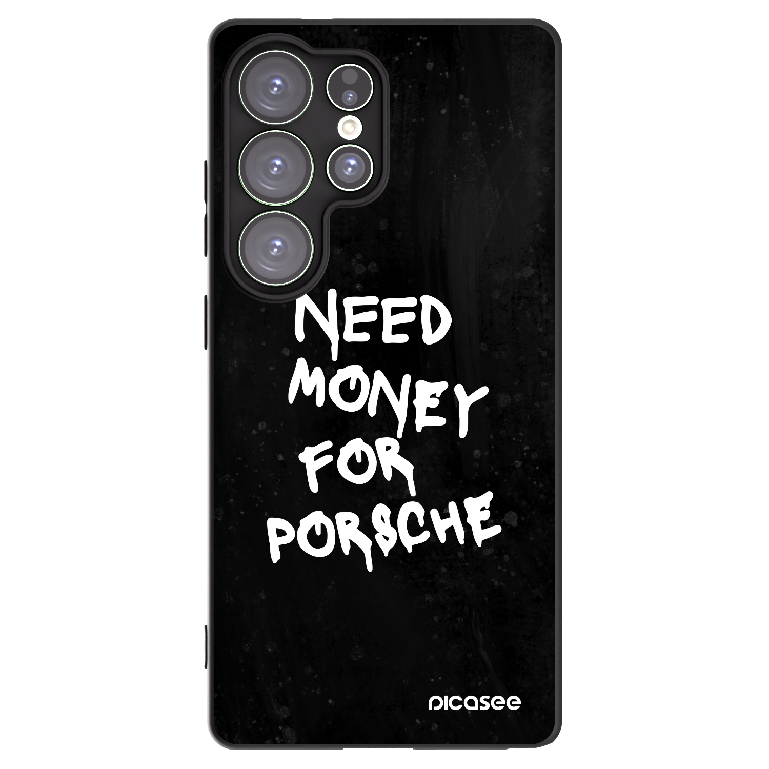 Picasee silikonowe czarne etui na Samsung Galaxy S25 Ultra 5G - Black Dollar