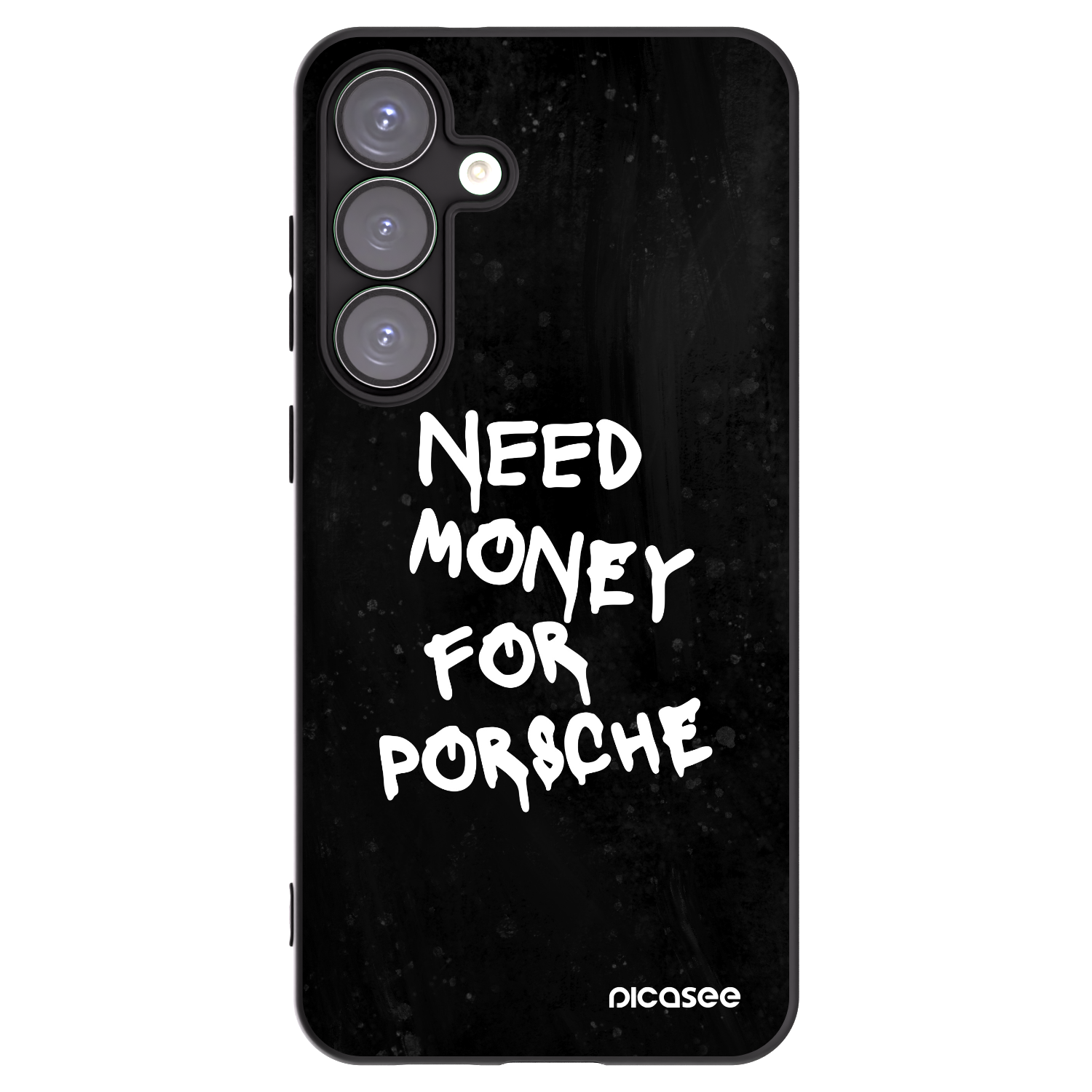 Picasee silikonowe czarne etui na Samsung Galaxy S25+ 5G - Black Dollar