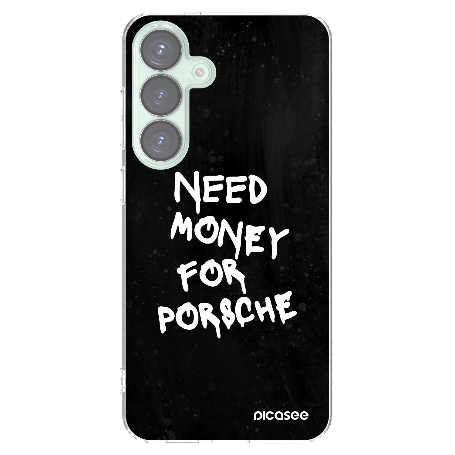 Picasee silikonowe przeźroczyste etui na Samsung Galaxy S25+ 5G - Black Dollar