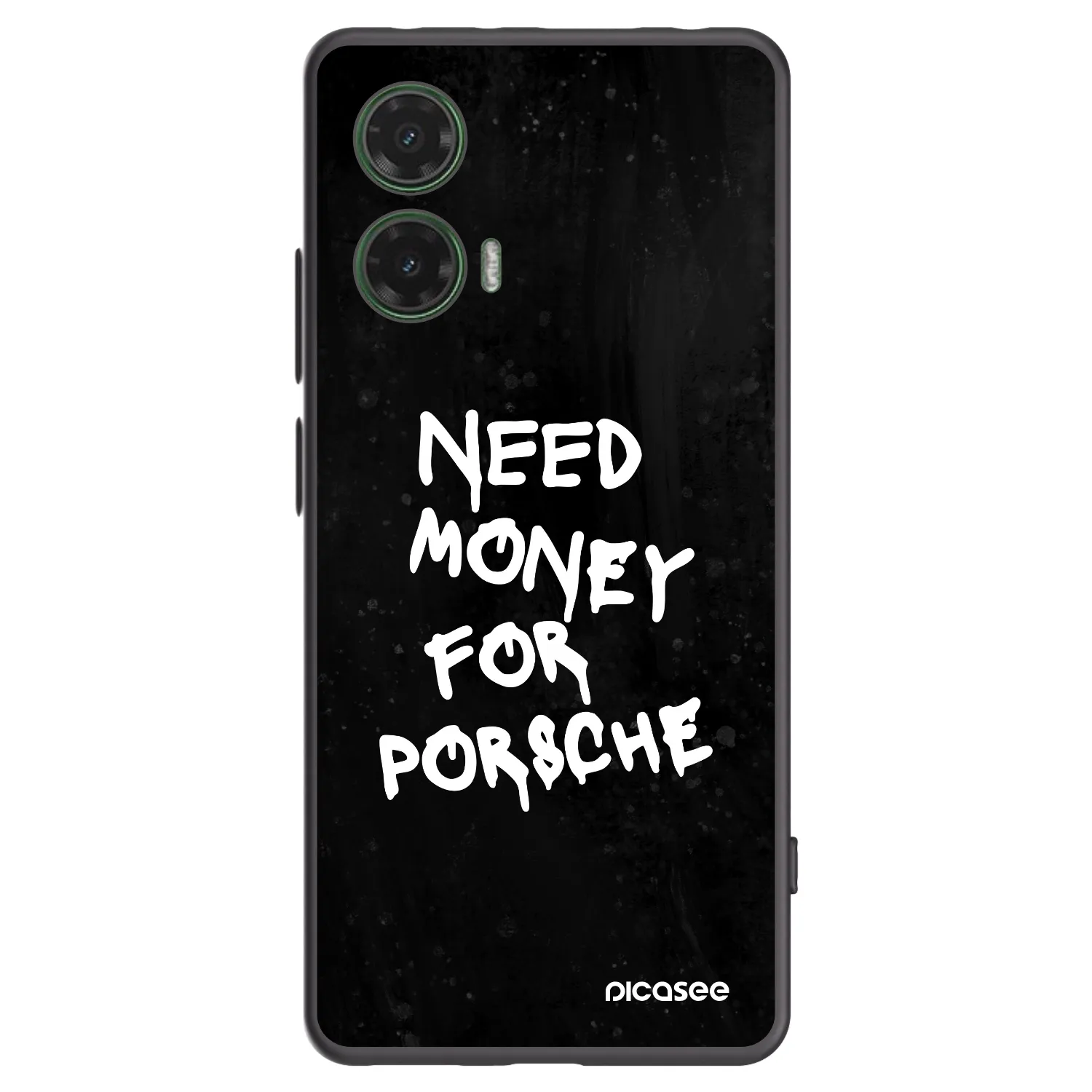 Picasee silikonowe czarne etui na Motorola Moto G35 5G - Black Dollar