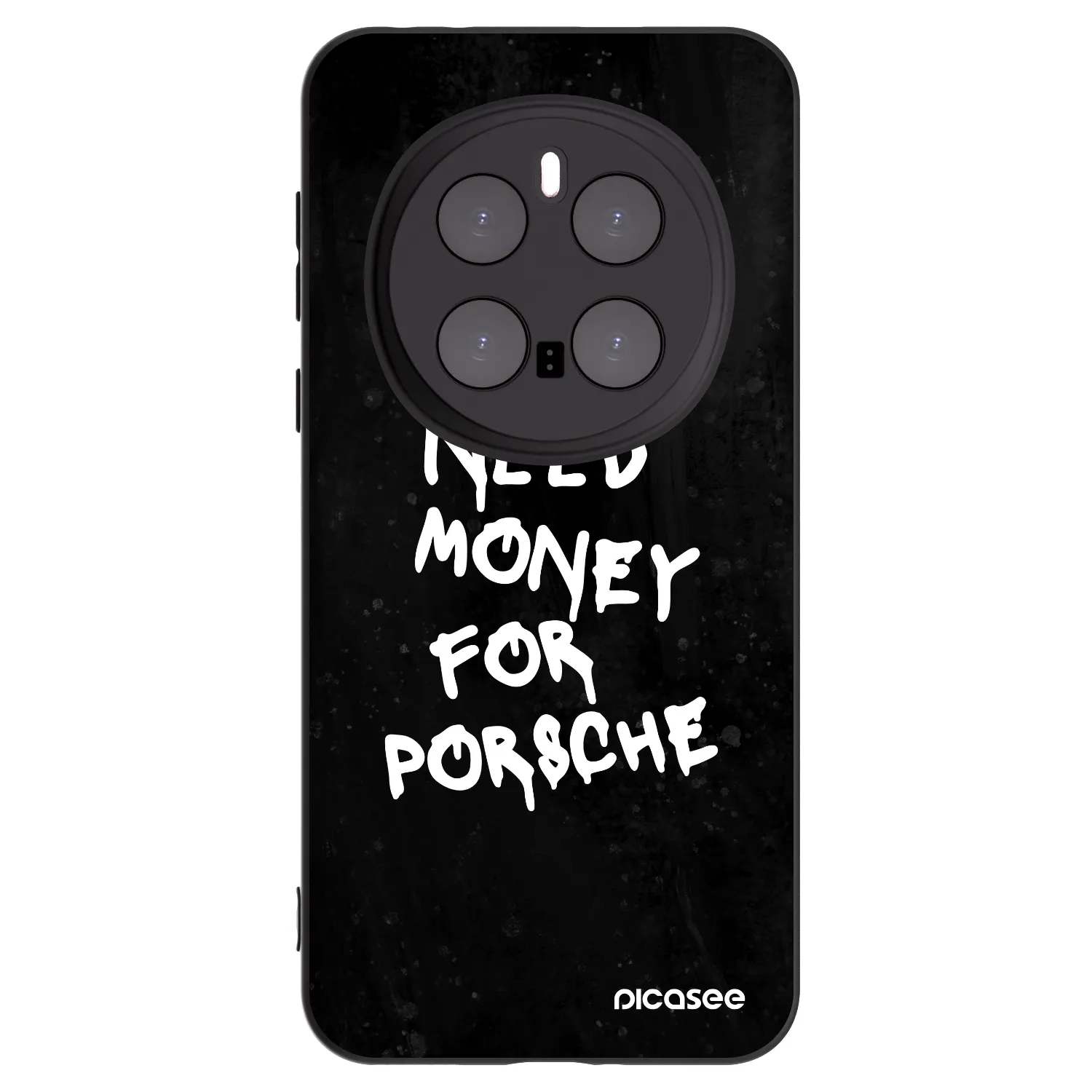 Picasee silikonowe czarne etui na Honor Magic7 Pro 5G - Black Dollar