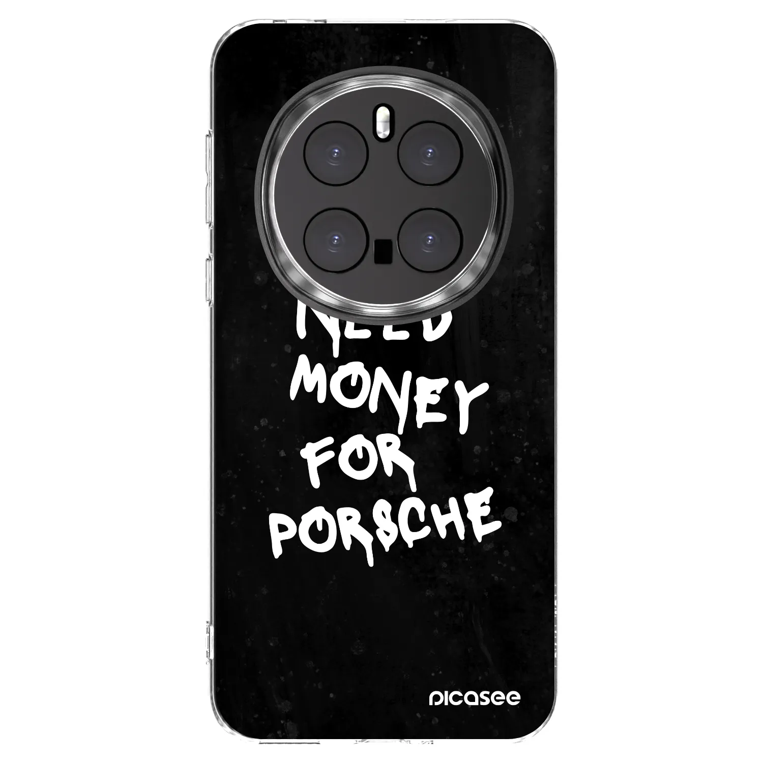 Picasee silikonowe przeźroczyste etui na Honor Magic7 Pro 5G - Black Dollar