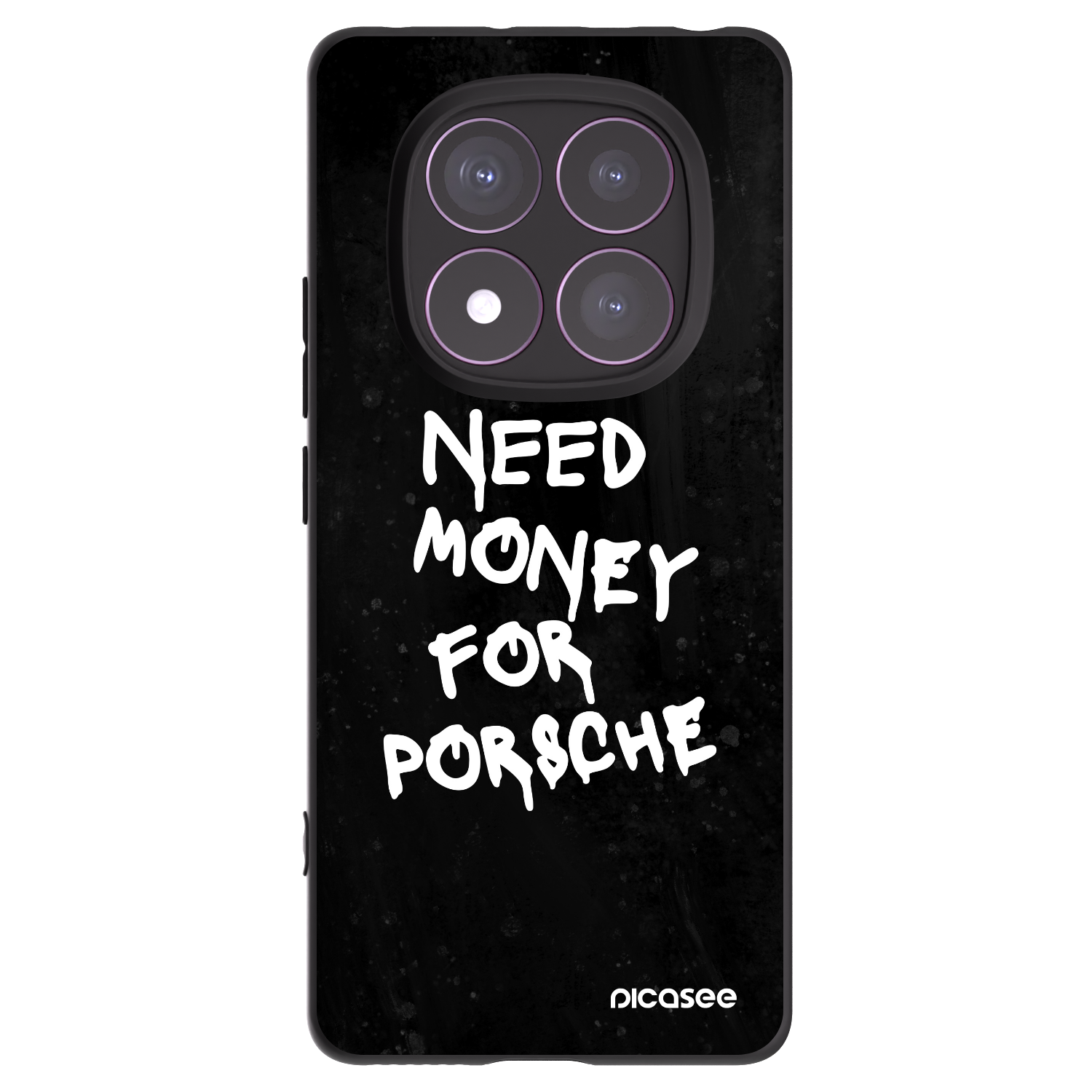 Picasee silikonowe czarne etui na Xiaomi Redmi Note 14 Pro 4G - Black Dollar