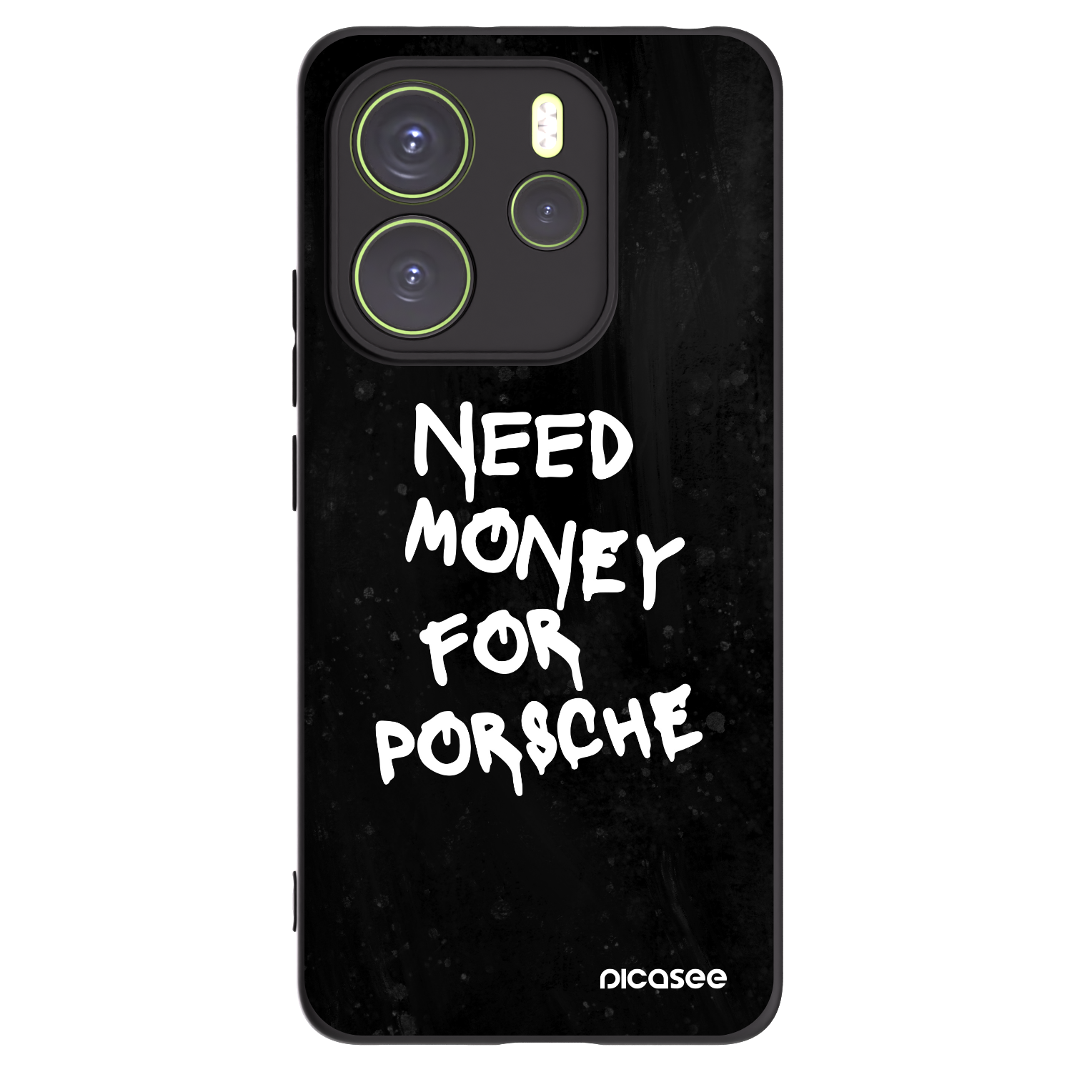 Picasee silikonowe czarne etui na Xiaomi Redmi Note 14 4G - Black Dollar